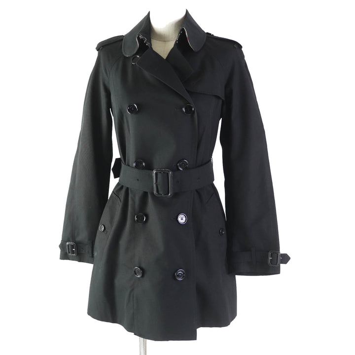 Burberry Nova Check Short Trench Coat Black 34