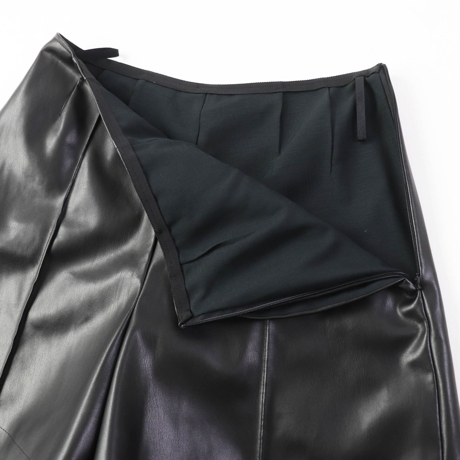 FOXEY NEW YORK Synthetic Leather Shorts Black Women