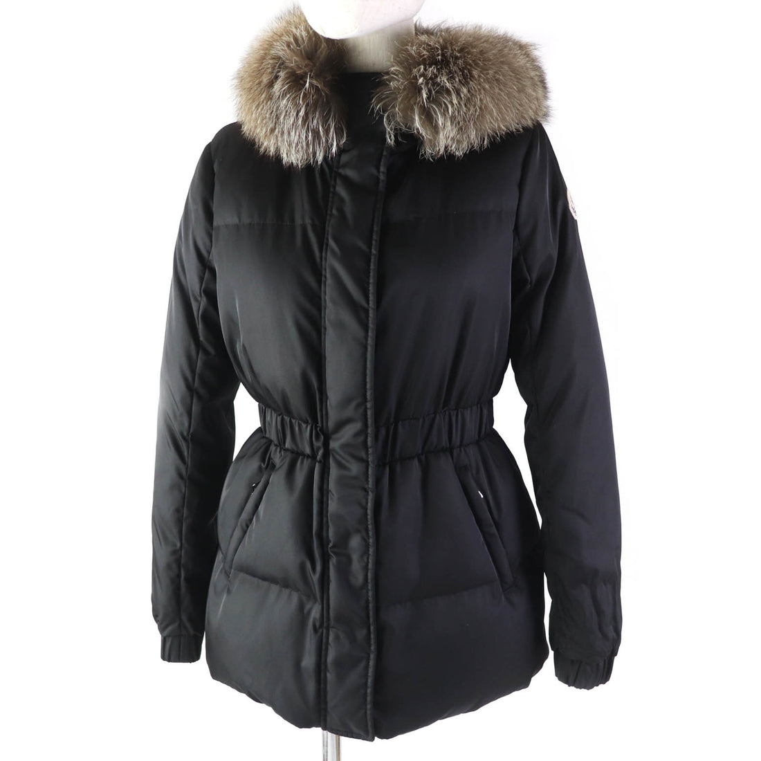 Moncler FATSIALFUR Down Jacket Black