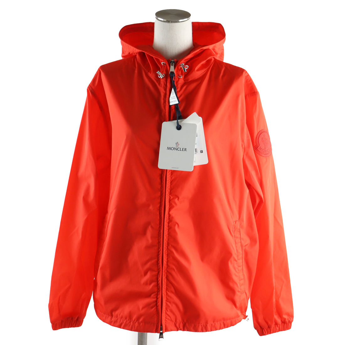 Moncler Alexandrite Nylon Hooded Jacket Orange Women