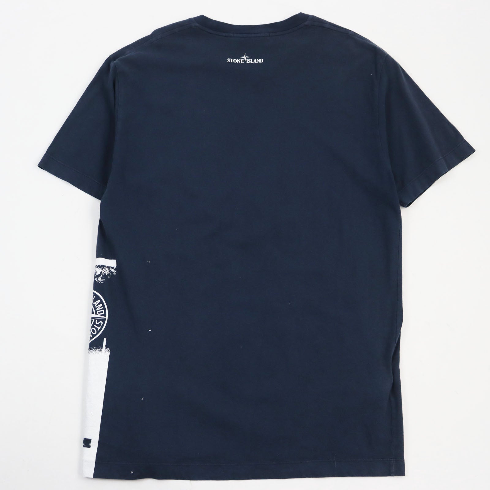 STONE ISLAND Cotton Logo T-Shirt Blue L