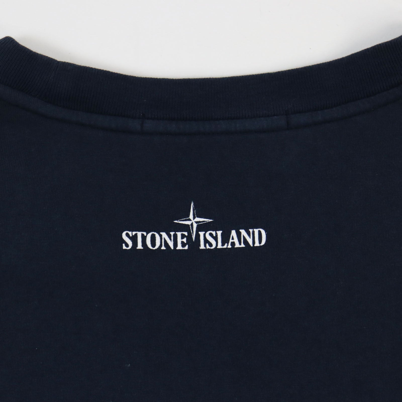 STONE ISLAND Cotton Logo T-Shirt Blue L