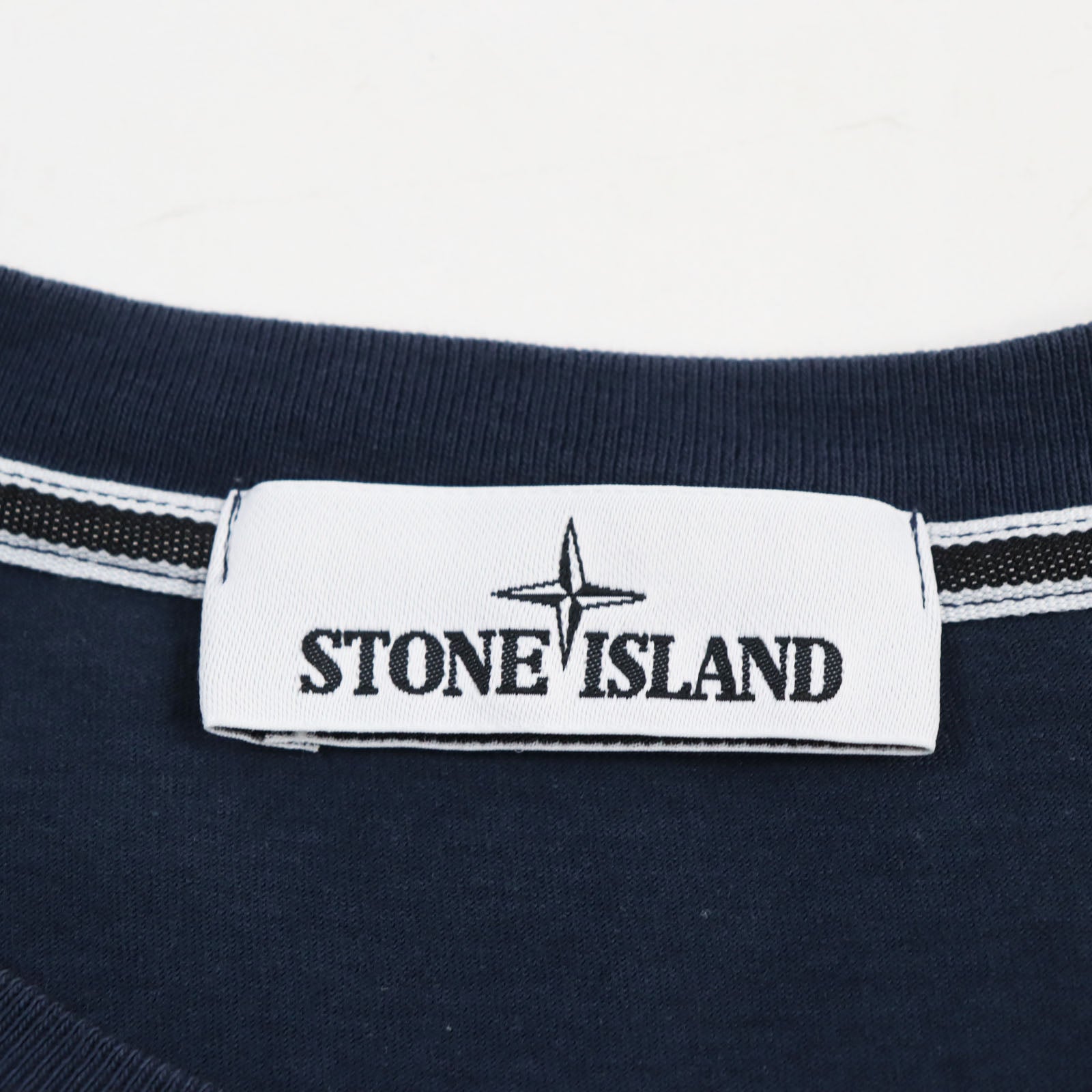 STONE ISLAND Cotton Logo T-Shirt Blue L