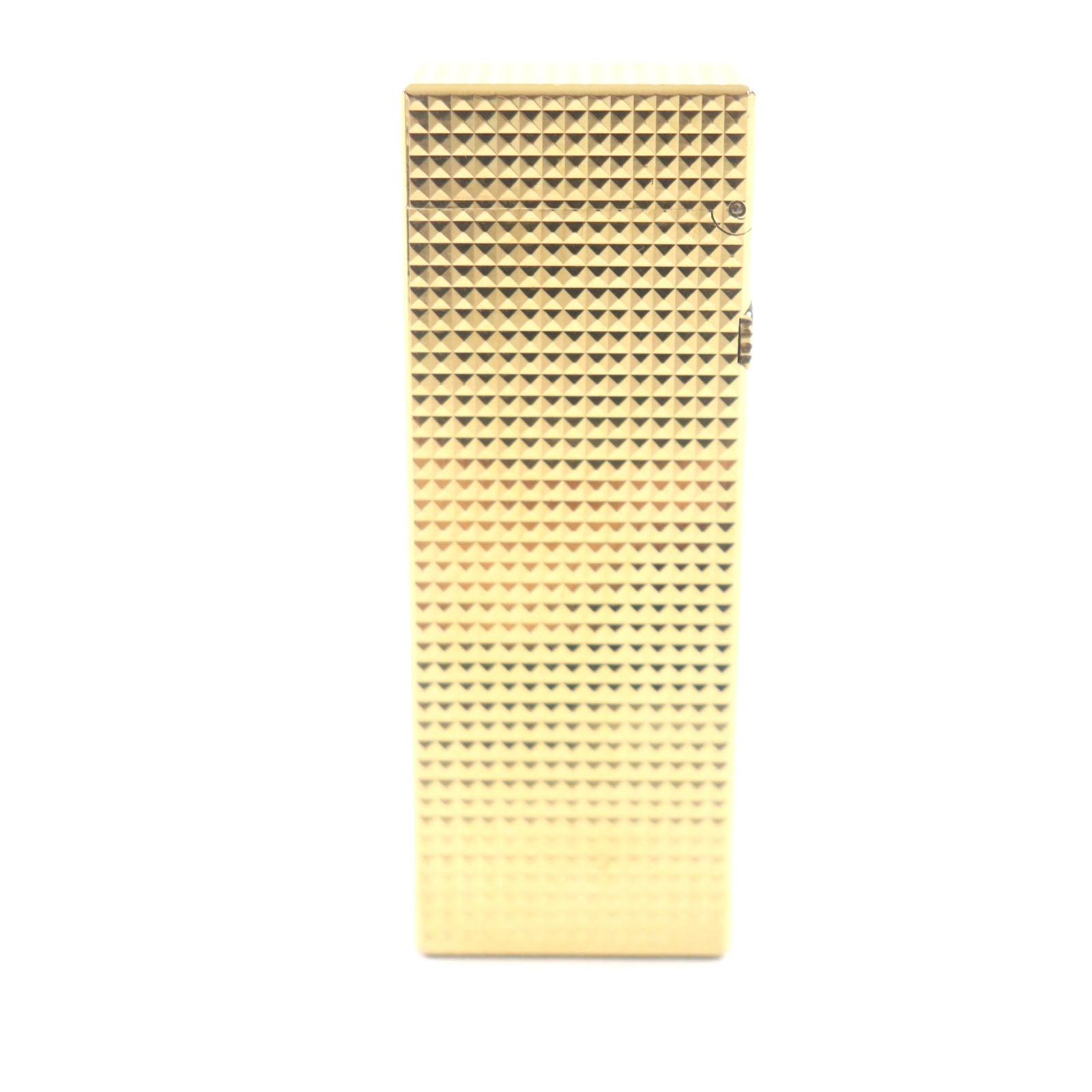 Dunhill Square Diamond Head Roller Gas Lighter Gold