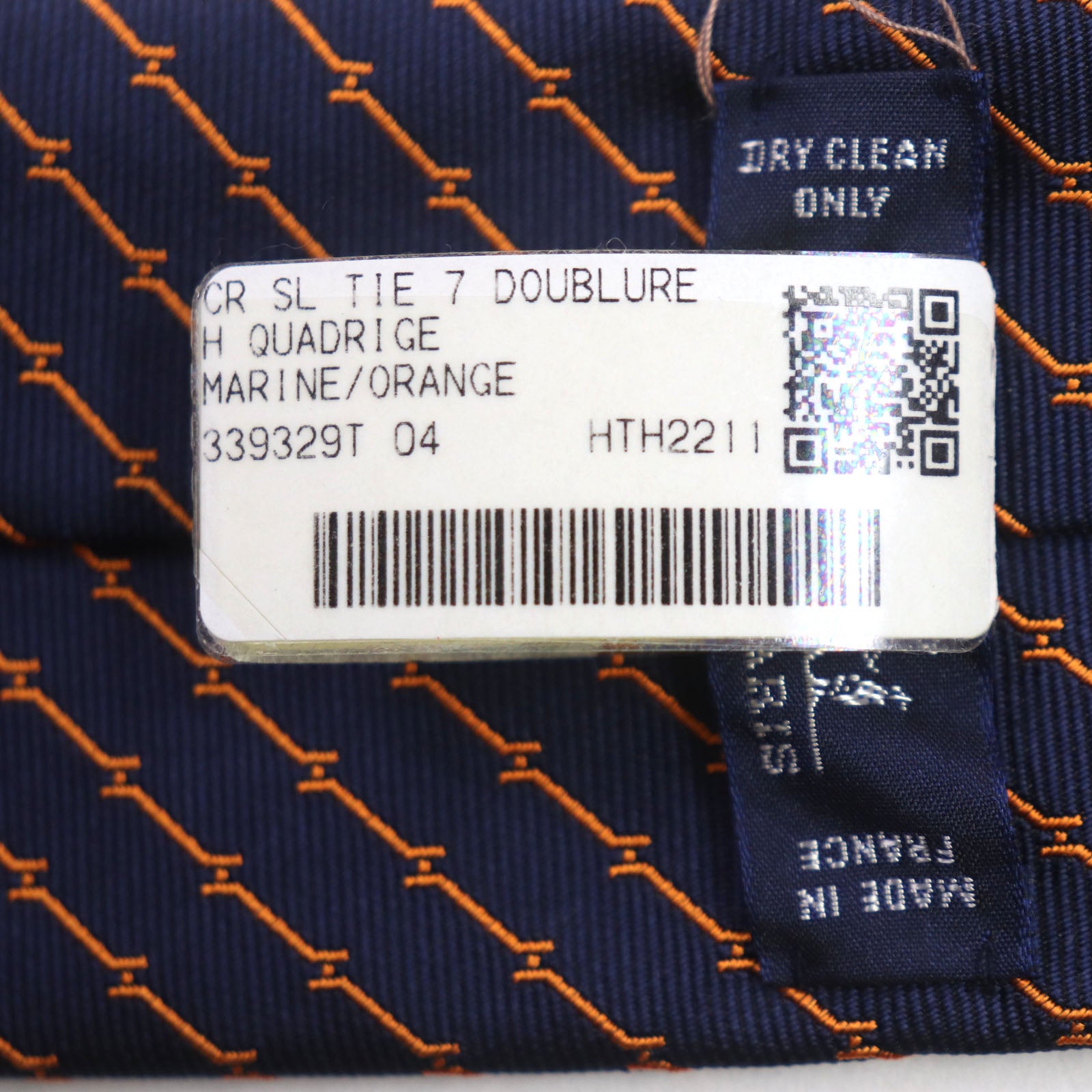 Hermes Silk Tie H Logo Stripe 2.8"