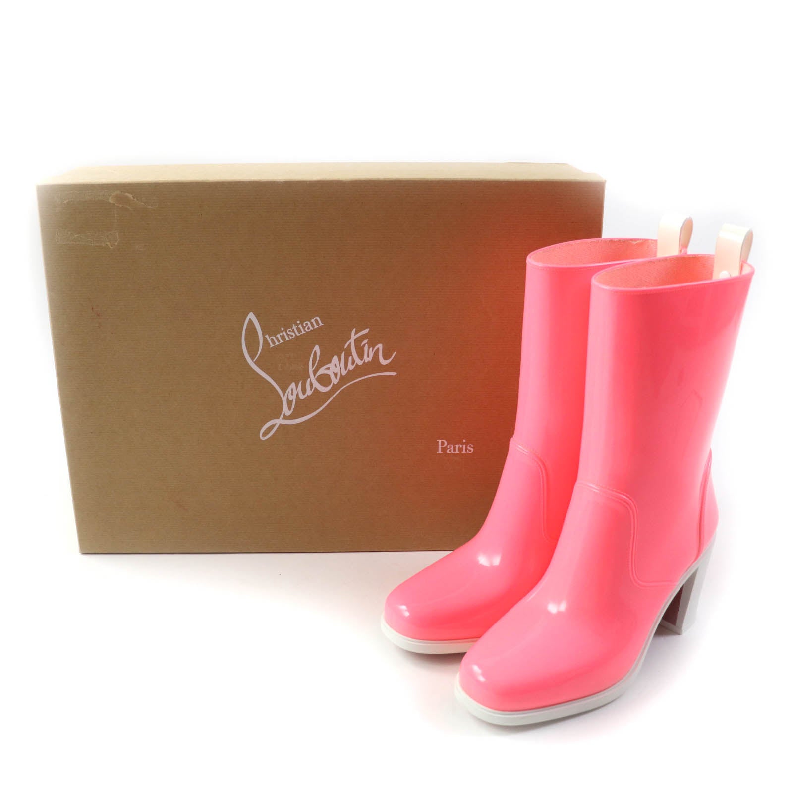 Christian Louboutin Loubirain 70 Rain Boots Women