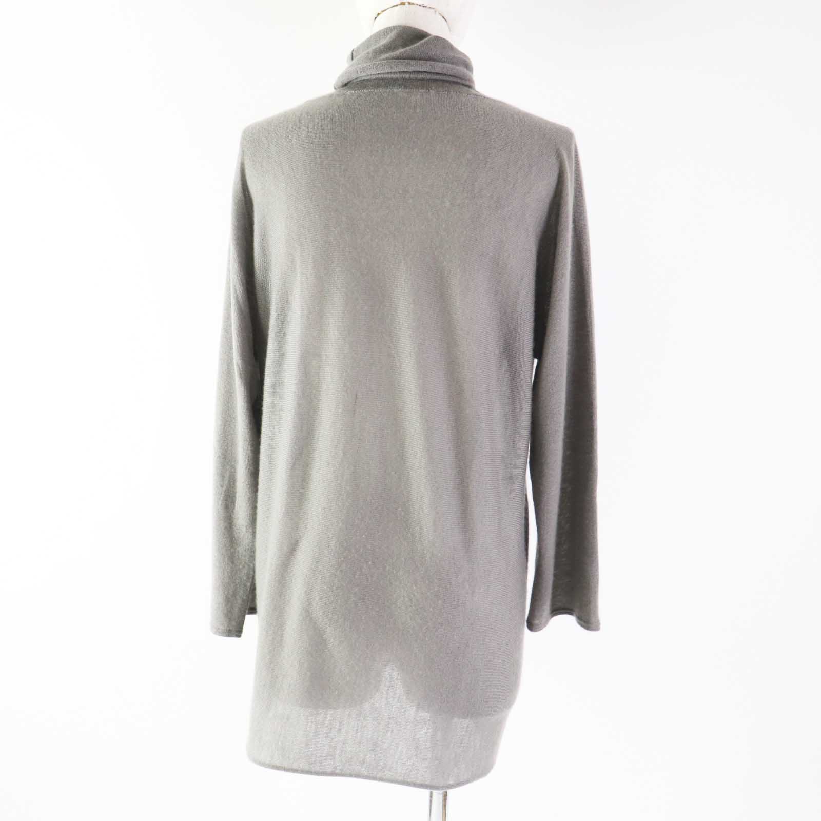 HERMES Vintage Cashmere Knit Gray M Women