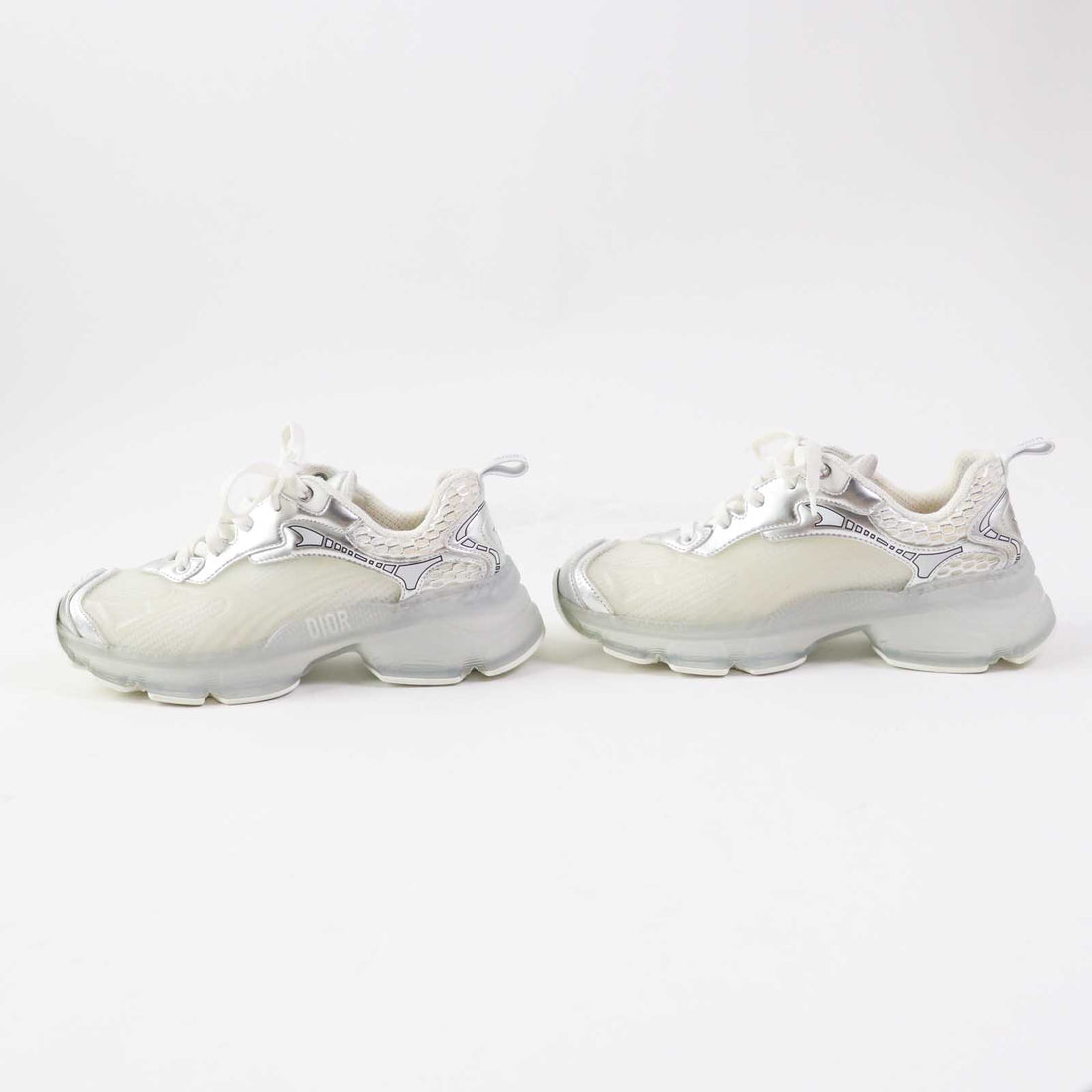 Dior VIBE Leather Rubber Sneakers White 37 Women