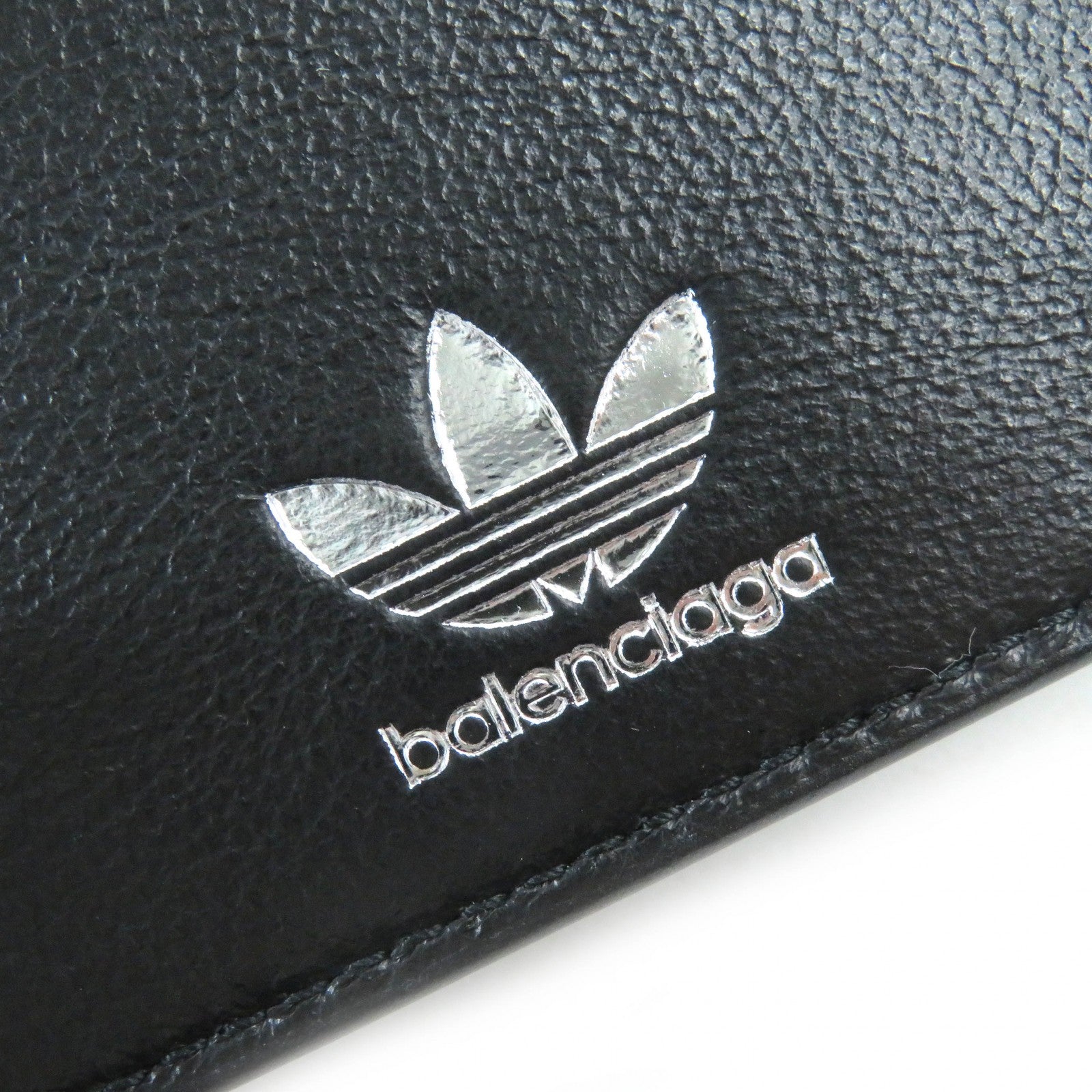 Balenciaga Leather Bifold Wallet with Logo