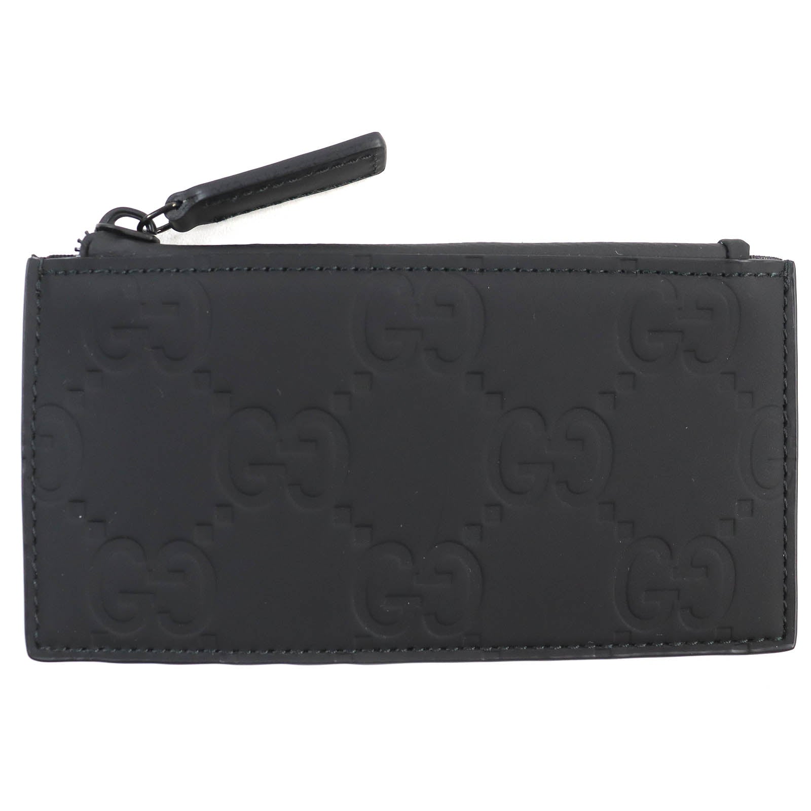 Gucci GG Rubber Effect Zip Card Case