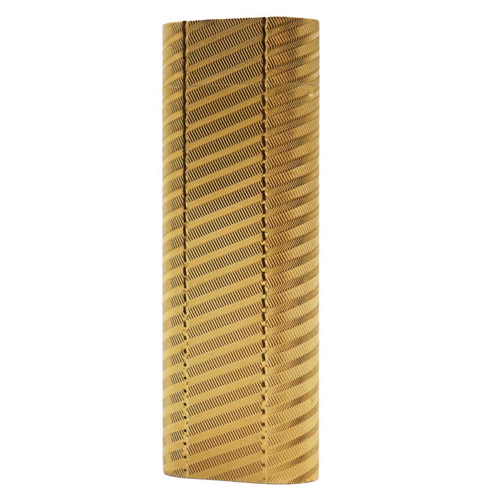 Cartier Oval Pattern Gas Lighter Gold