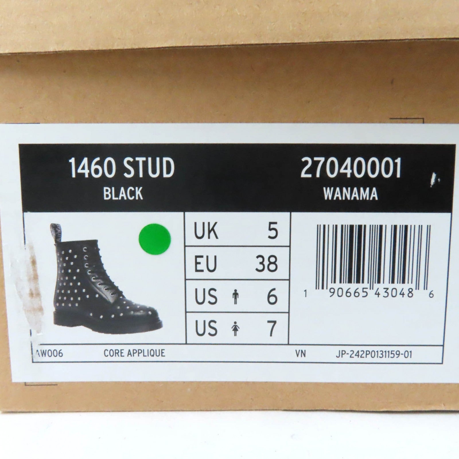 Dr.Martens 1460 Studded Leather Boots UK5