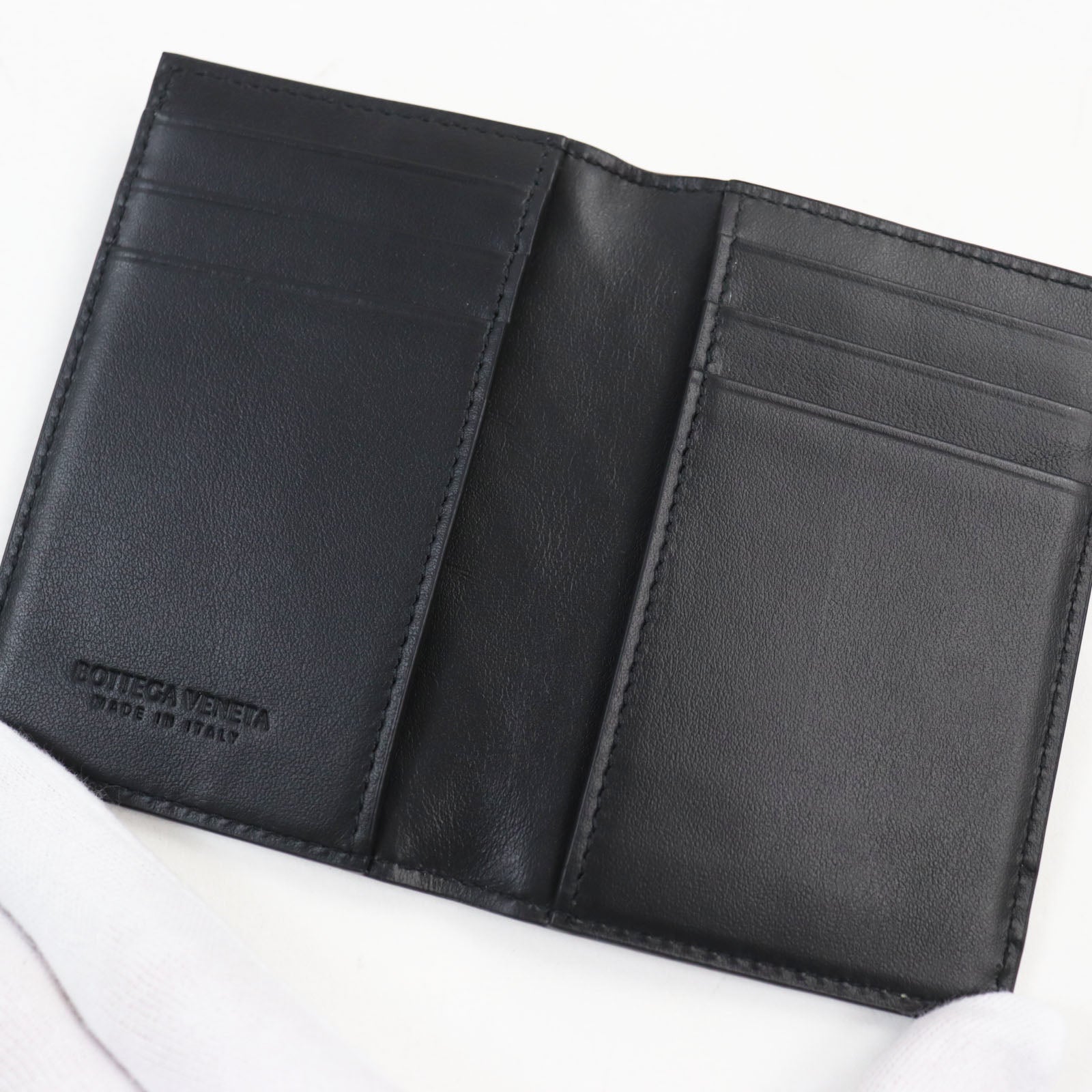 Bottega Veneta Leather Slim Flap Card Case