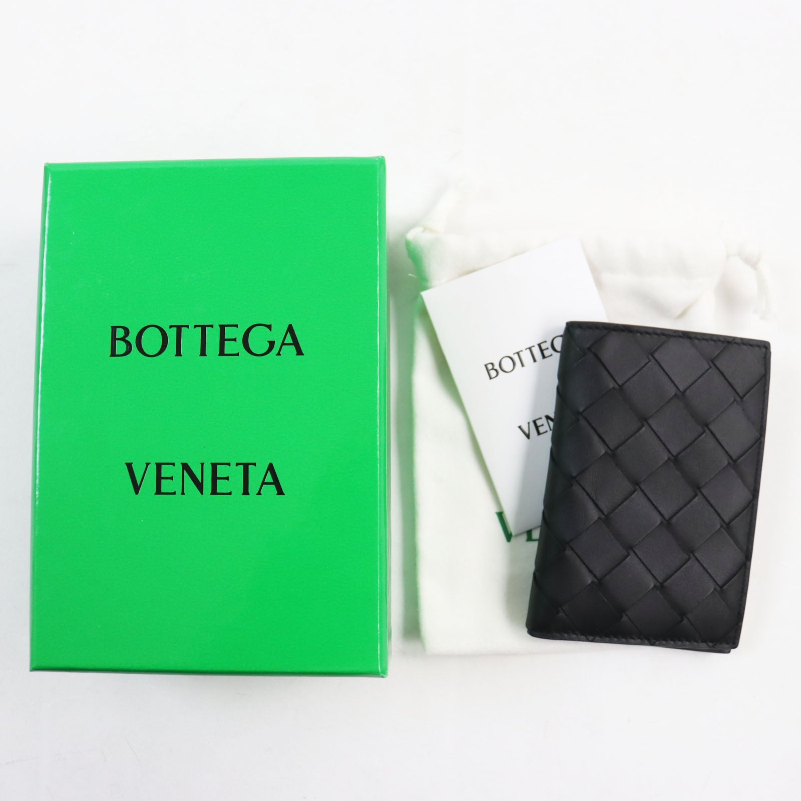 Bottega Veneta Leather Slim Flap Card Case