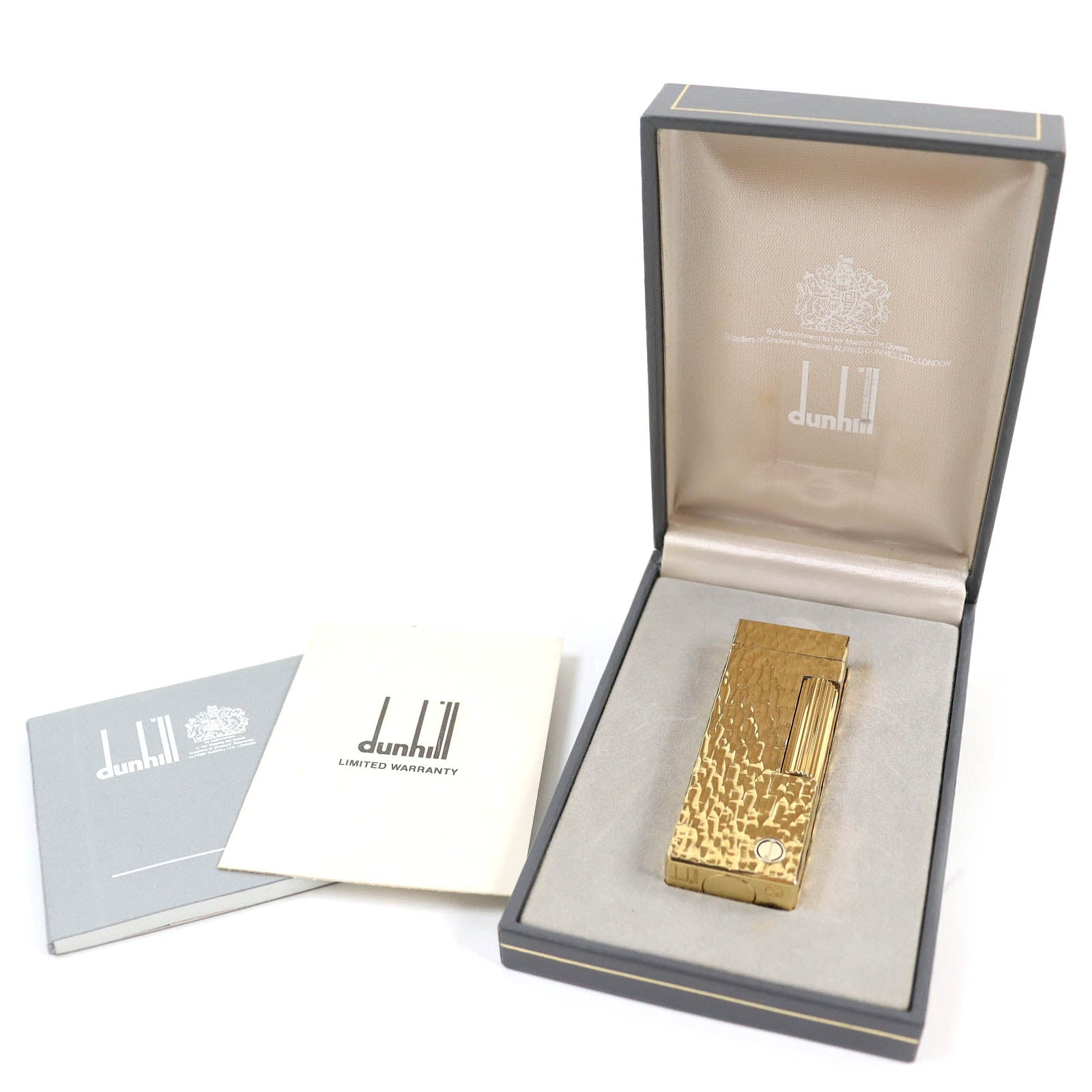 Dunhill Gold Gas Lighter with Engraved Logo