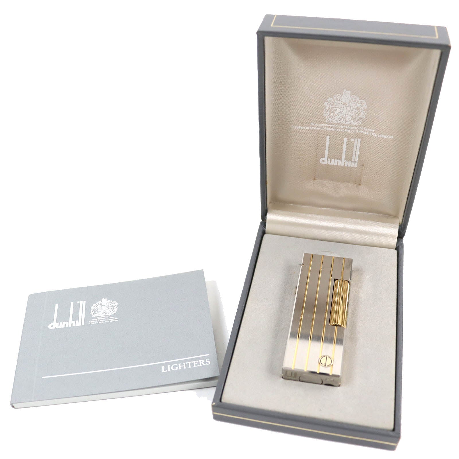 Dunhill Stripe Pattern Logo Roller Gas Lighter