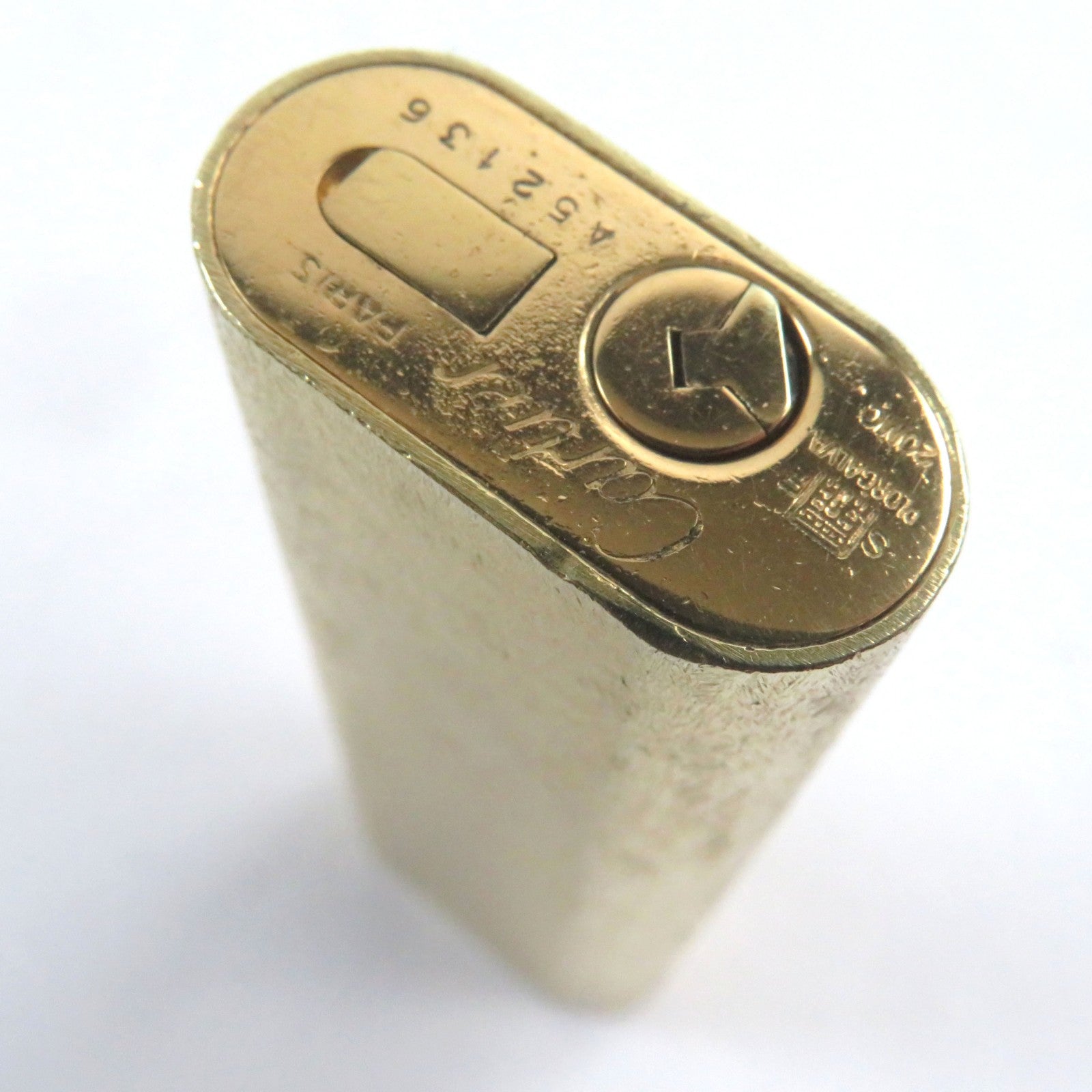 Cartier Oval Roller Pattern Lighter Gold