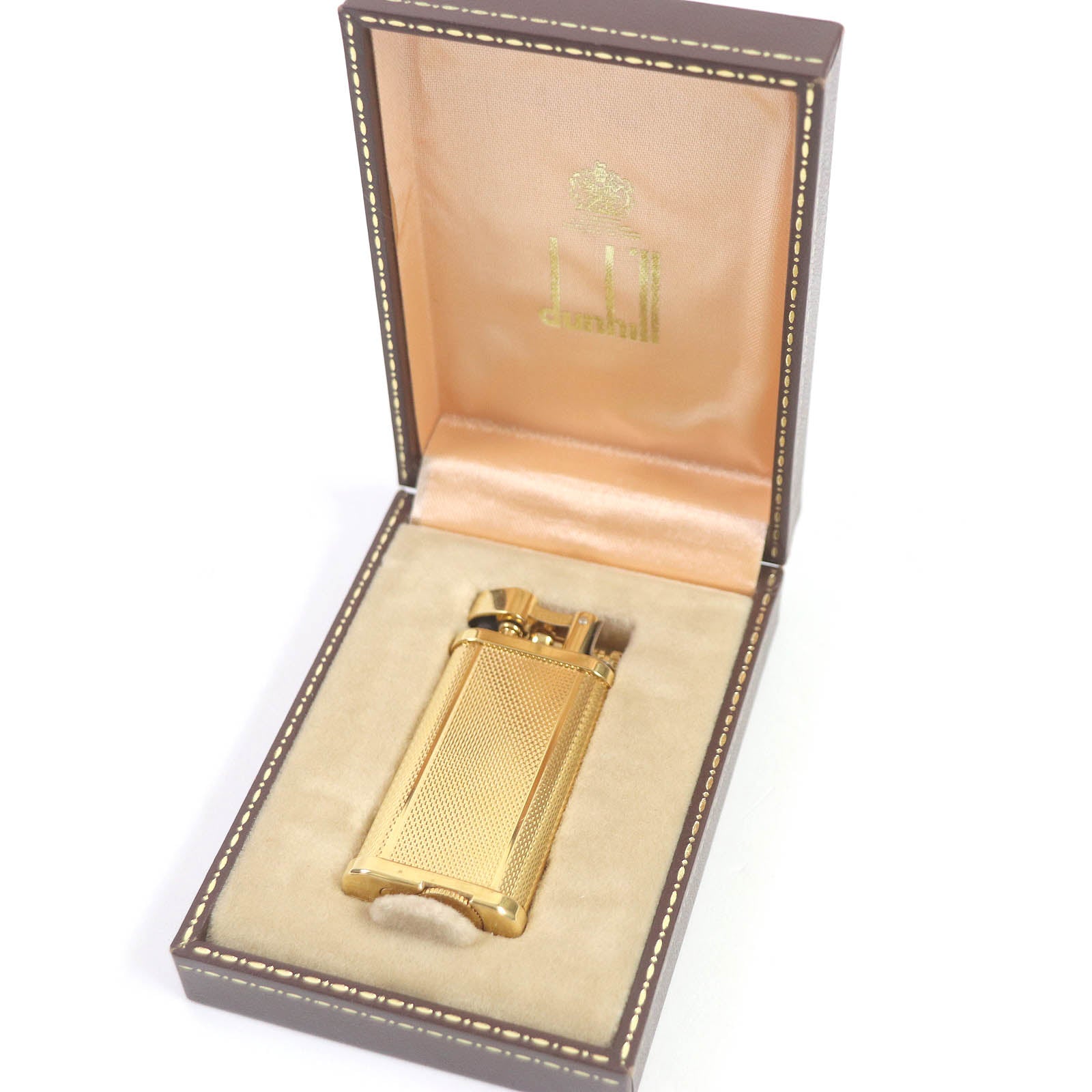 Dunhill Hammer Roller Gas Lighter Gold