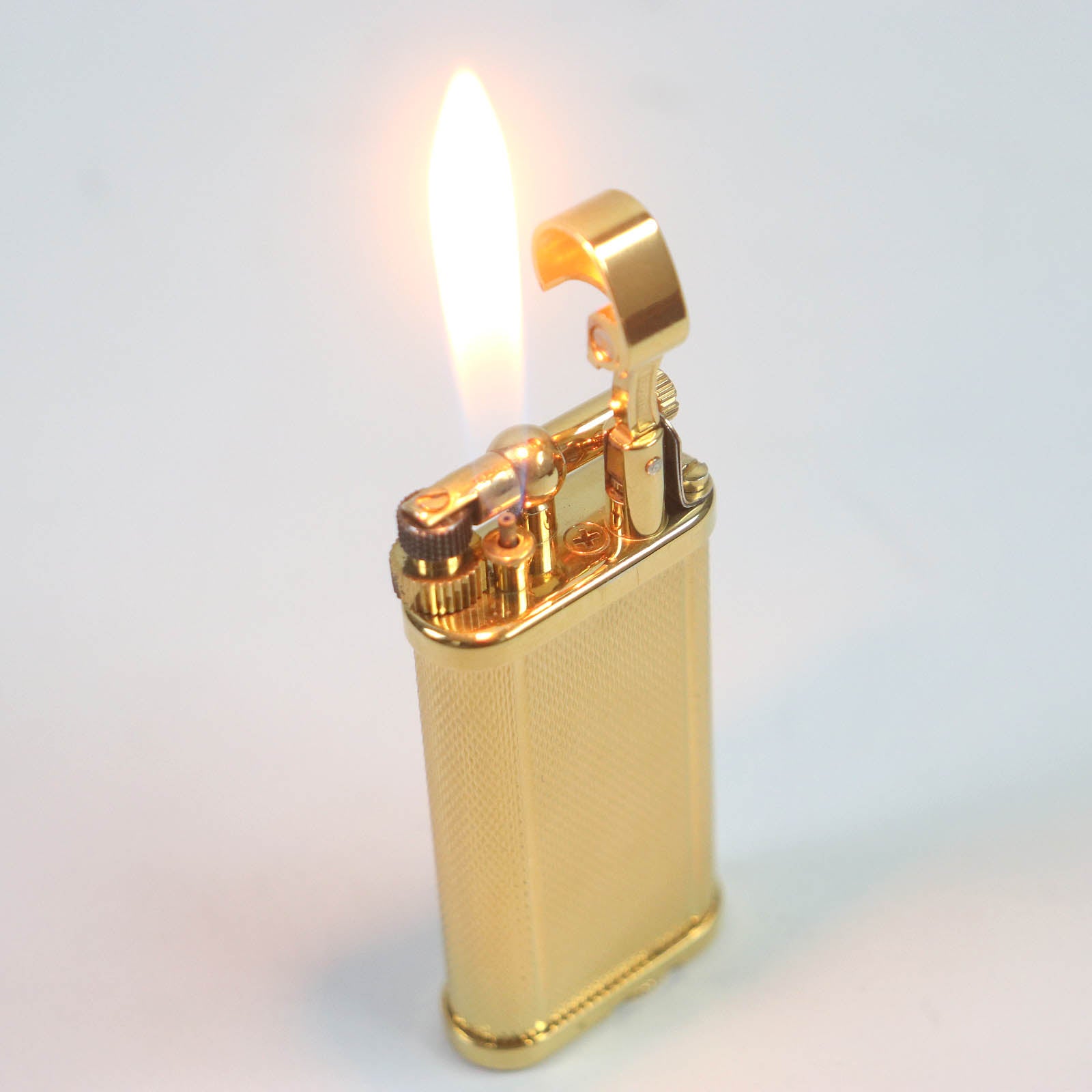 Dunhill Hammer Roller Gas Lighter Gold