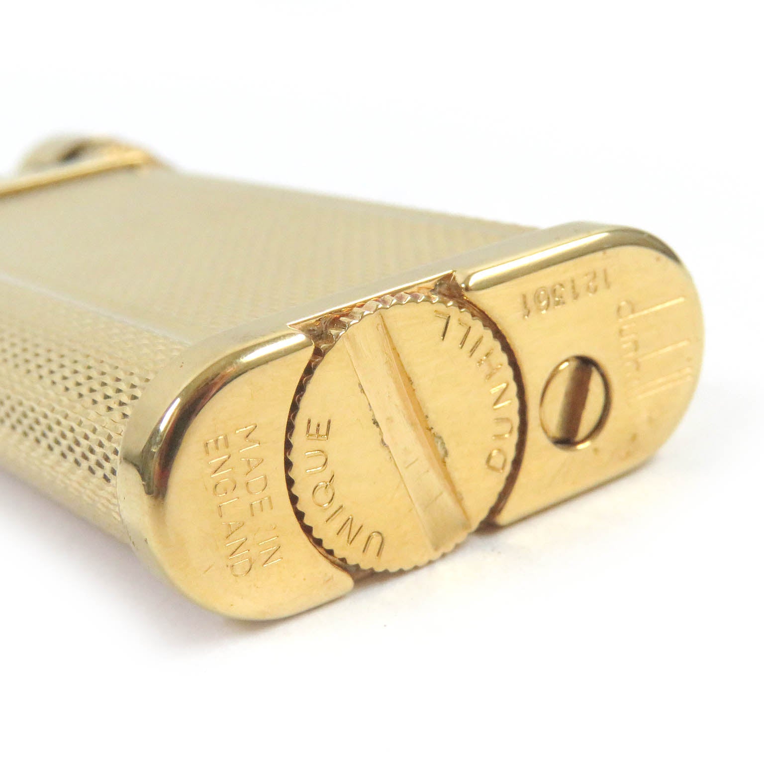 Dunhill Hammer Roller Gas Lighter Gold