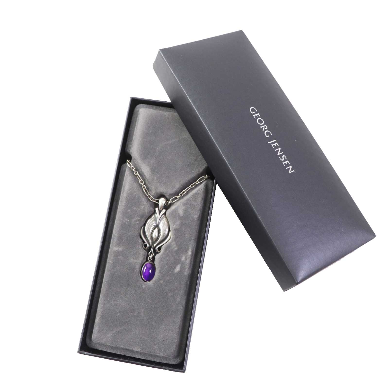 Georg Jensen 2012 Amethyst Silver Necklace