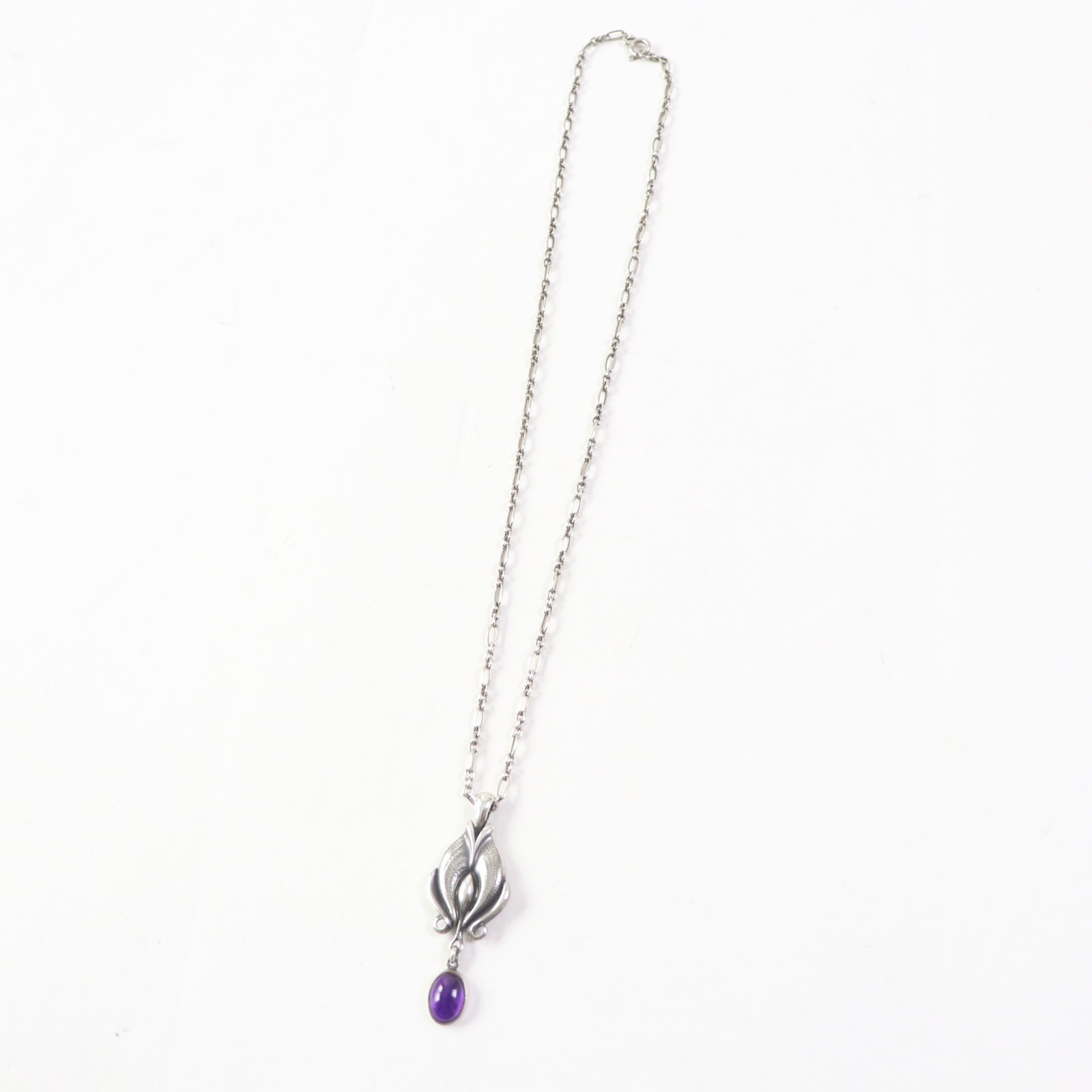 Georg Jensen 2012 Amethyst Silver Necklace