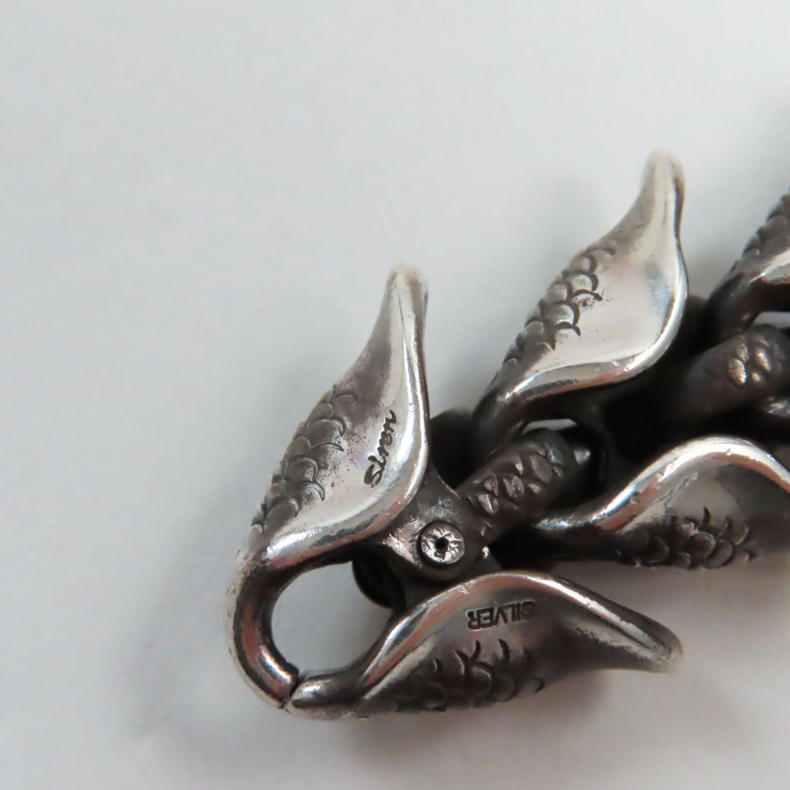 SV925 Silver Mermaid Fin Bracelet