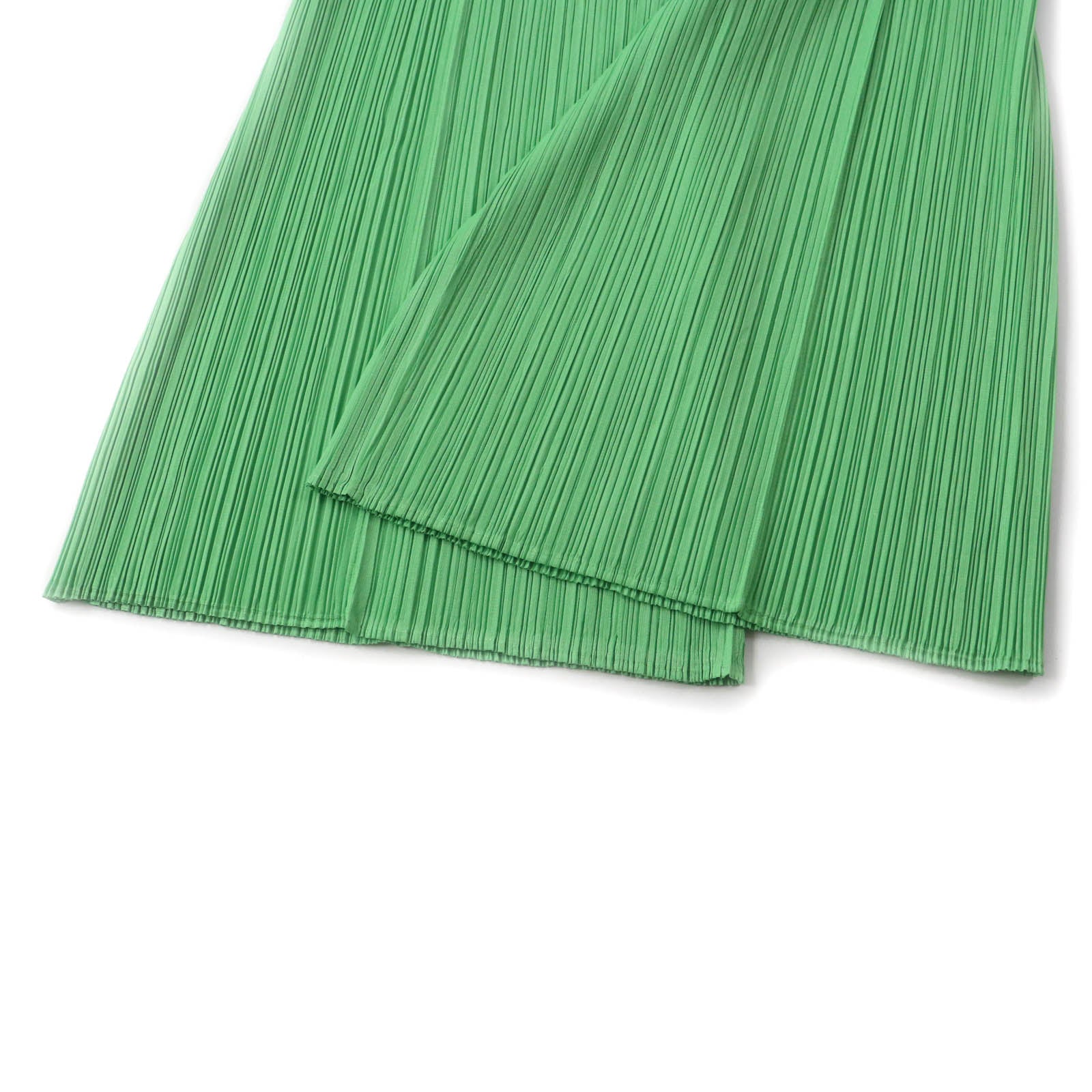 PLEATS PLEASE Polyester Top & Pants Set Green