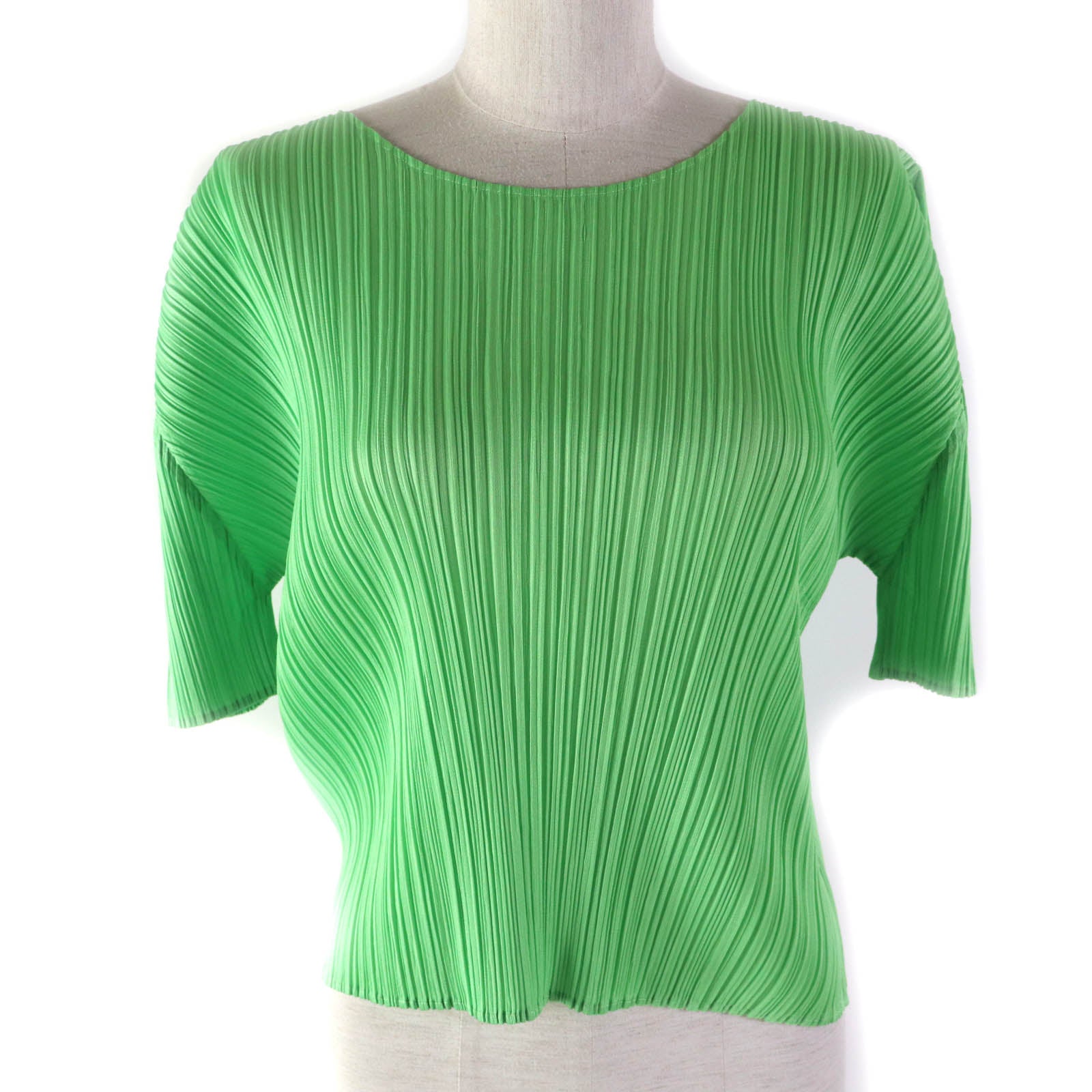 PLEATS PLEASE Polyester Top & Pants Set Green