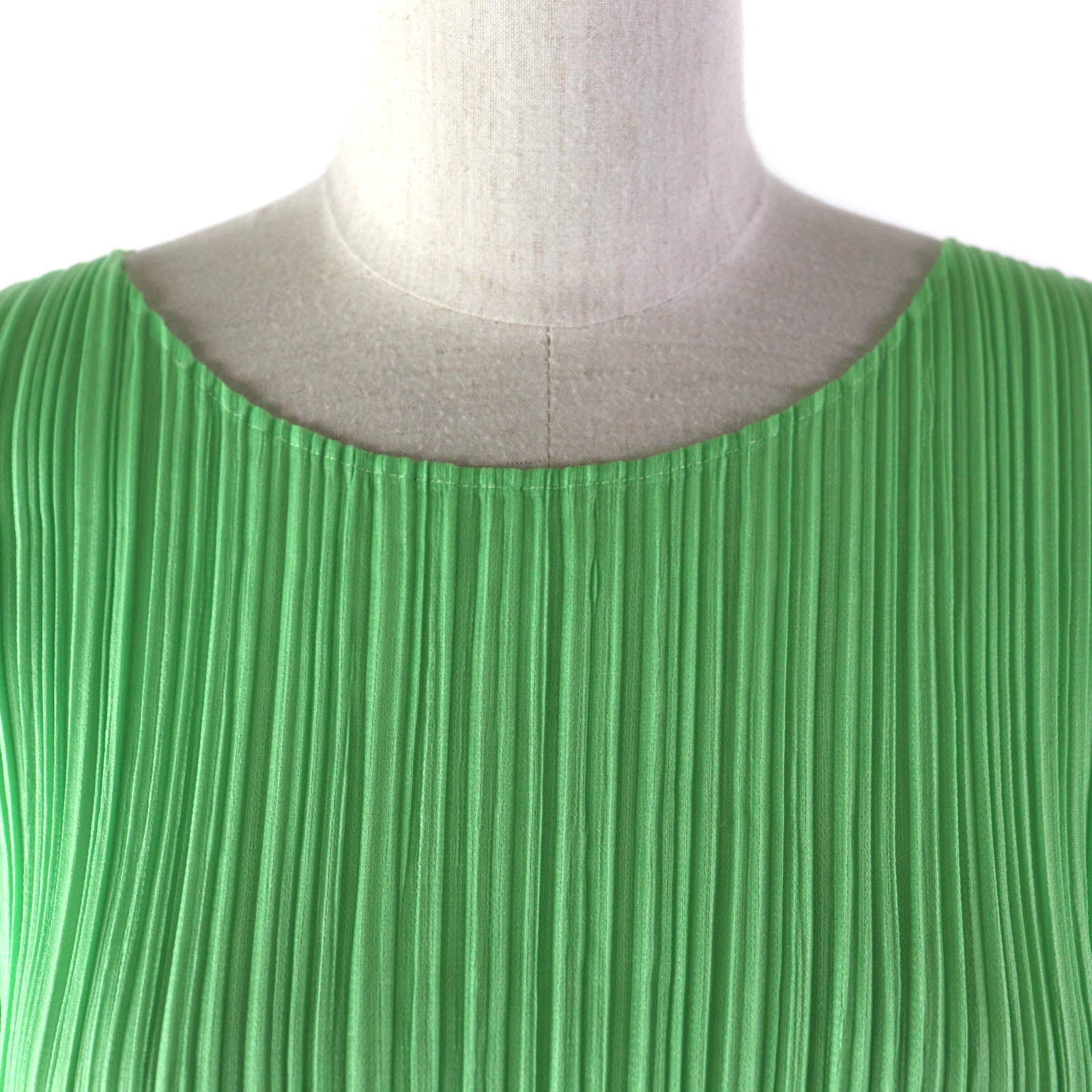 PLEATS PLEASE Polyester Top & Pants Set Green