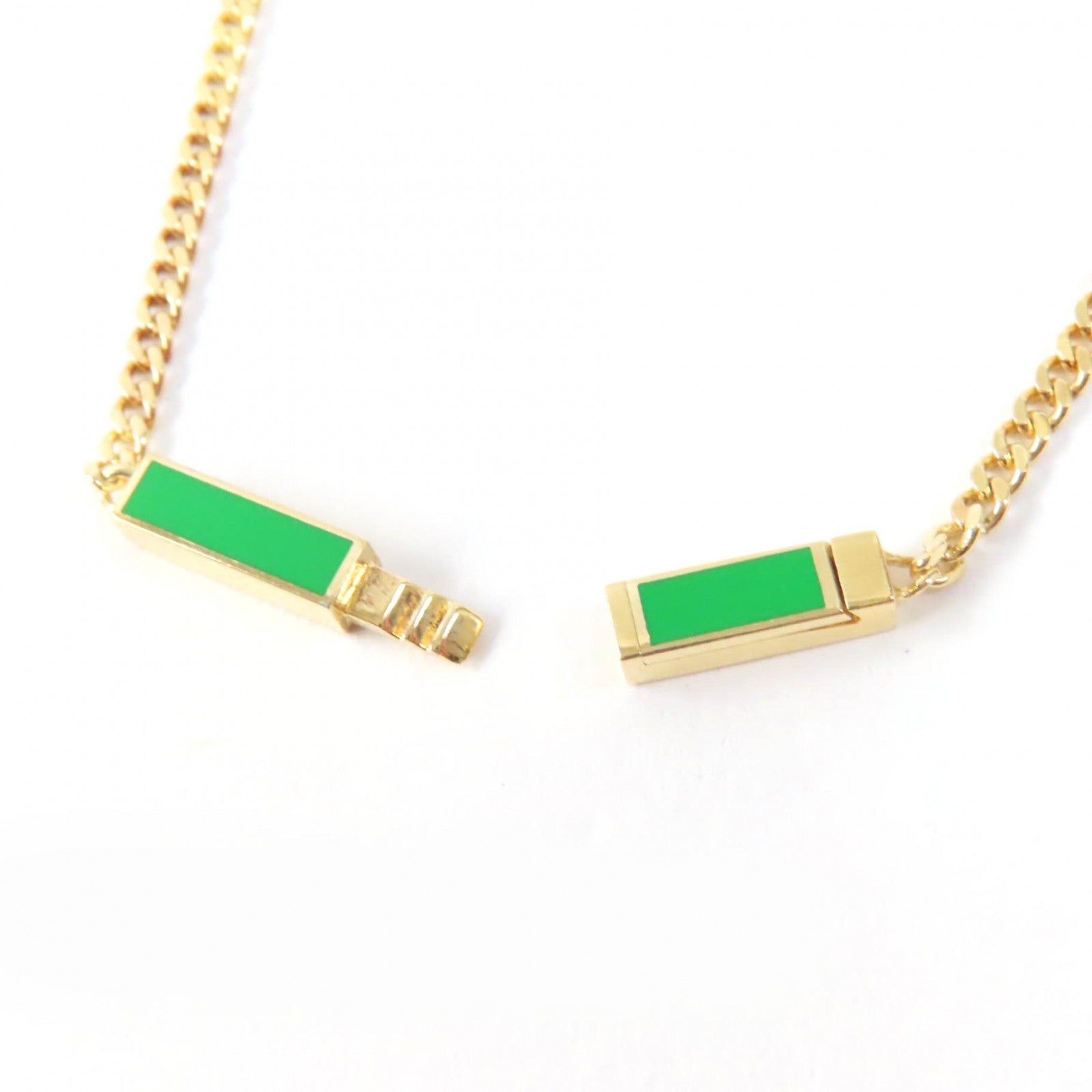 Bottega Veneta AG925 Necklace Gold Green