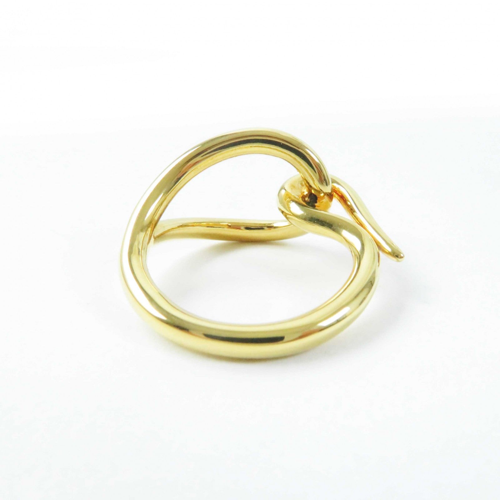 Hermes Jumbo Hook Scarf Ring Gold