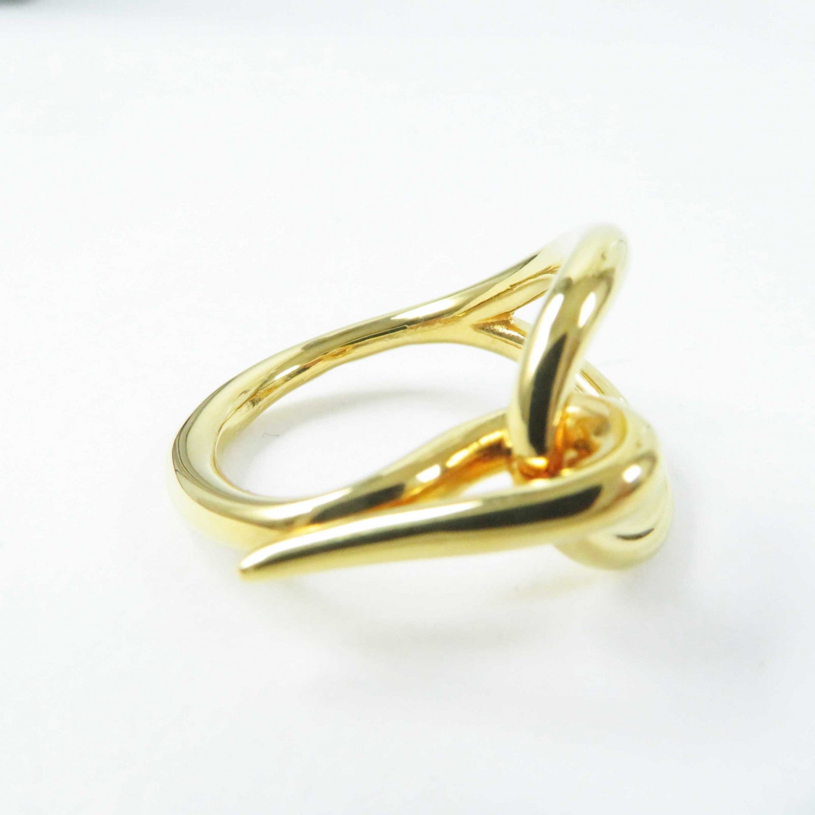 Hermes Jumbo Hook Scarf Ring Gold