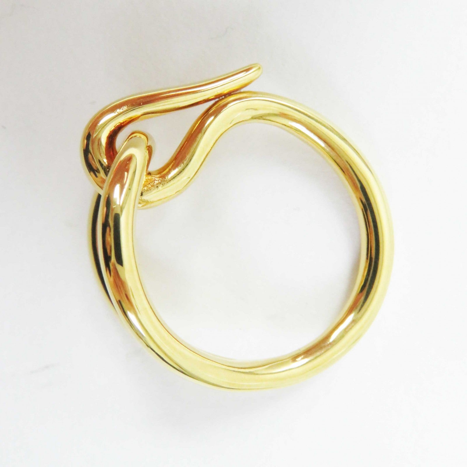 Hermes Jumbo Hook Scarf Ring Gold