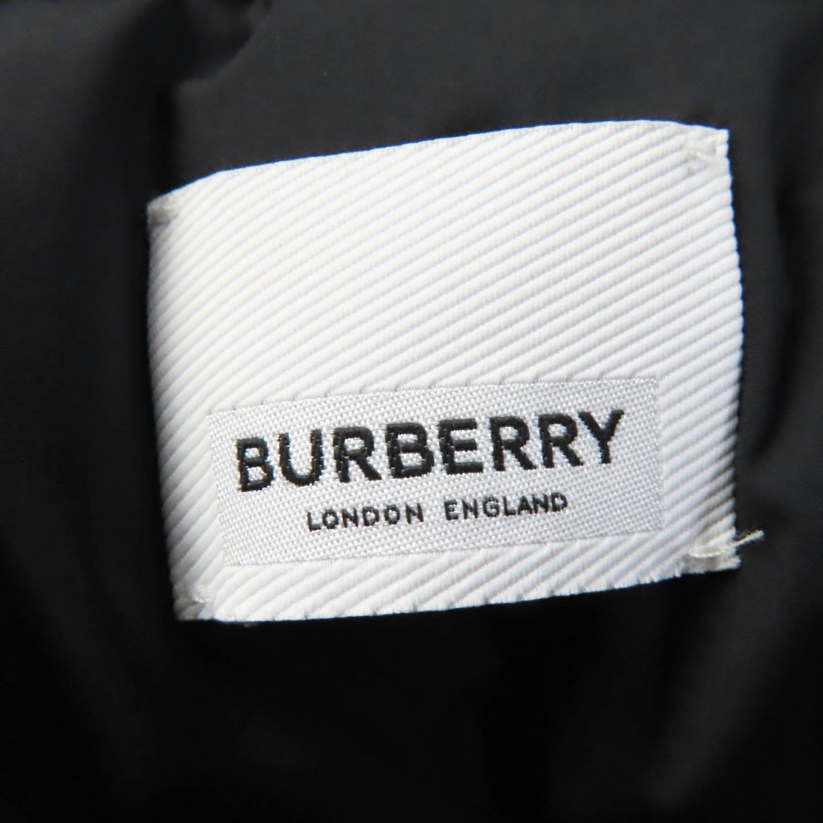 Burberry Nylon Hooded Down Coat Black