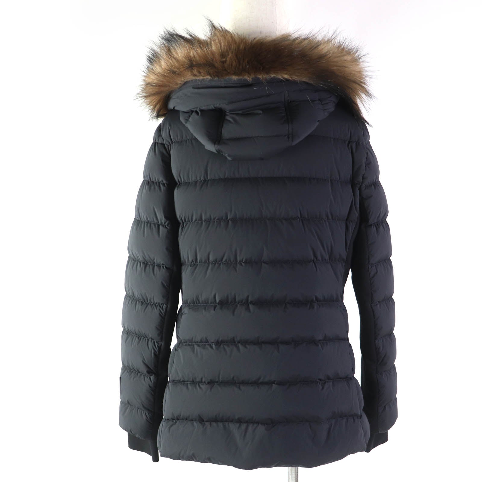 Burberry Nylon Hooded Down Coat Black