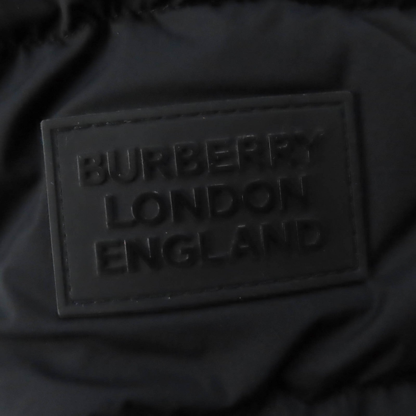 Burberry Nylon Hooded Down Coat Black