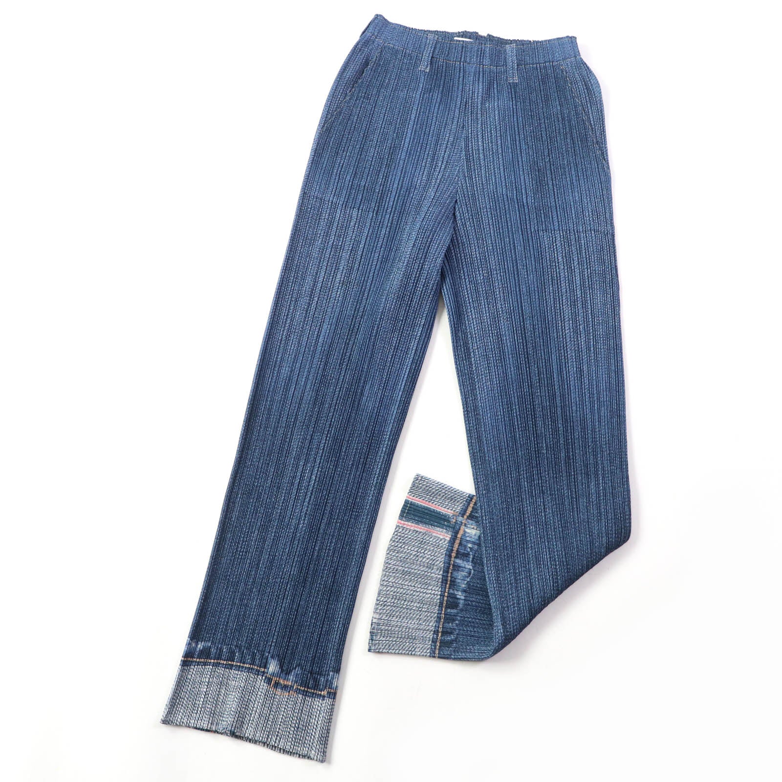 PLEATS PLEASE Denim Wide Pants Women