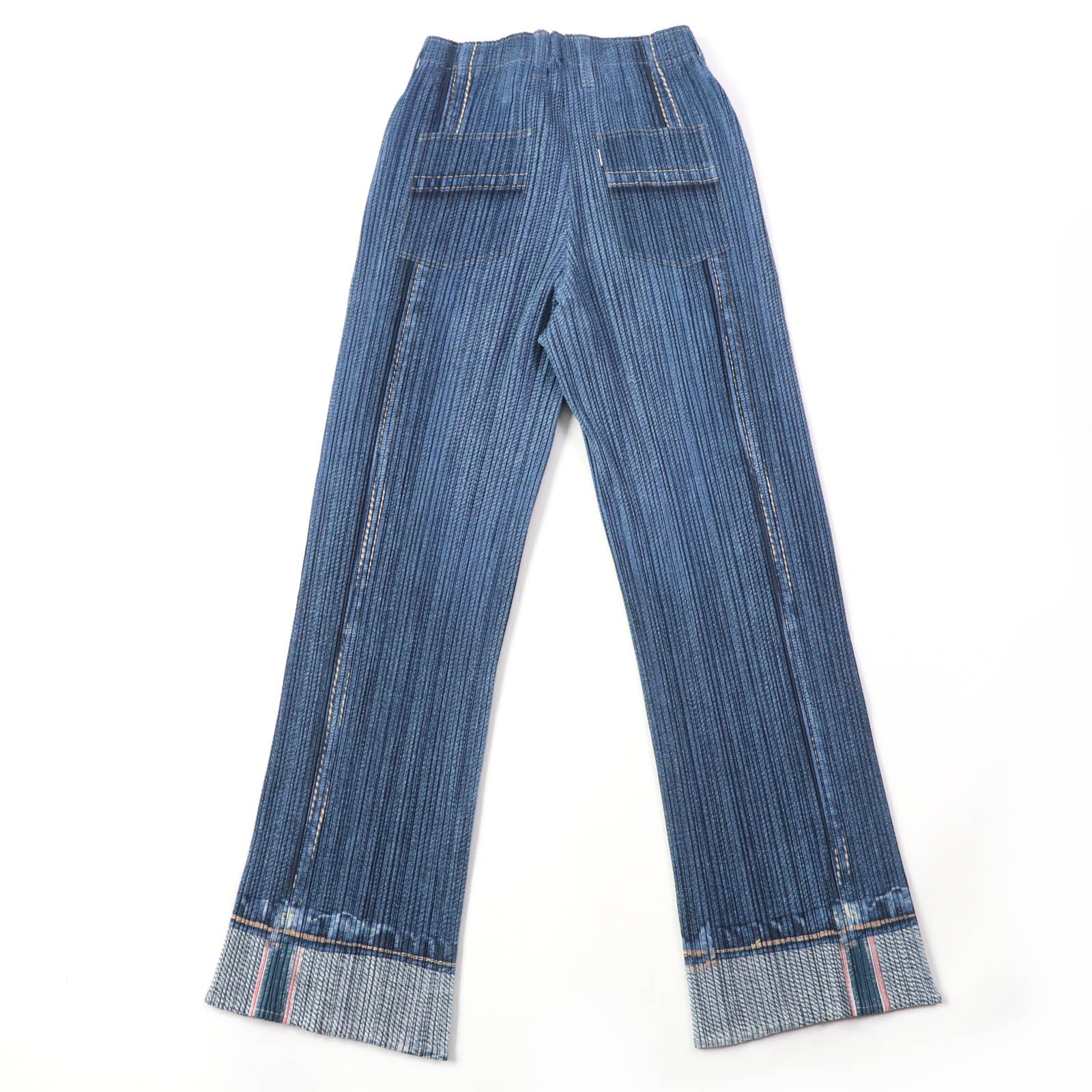 PLEATS PLEASE Denim Wide Pants Women