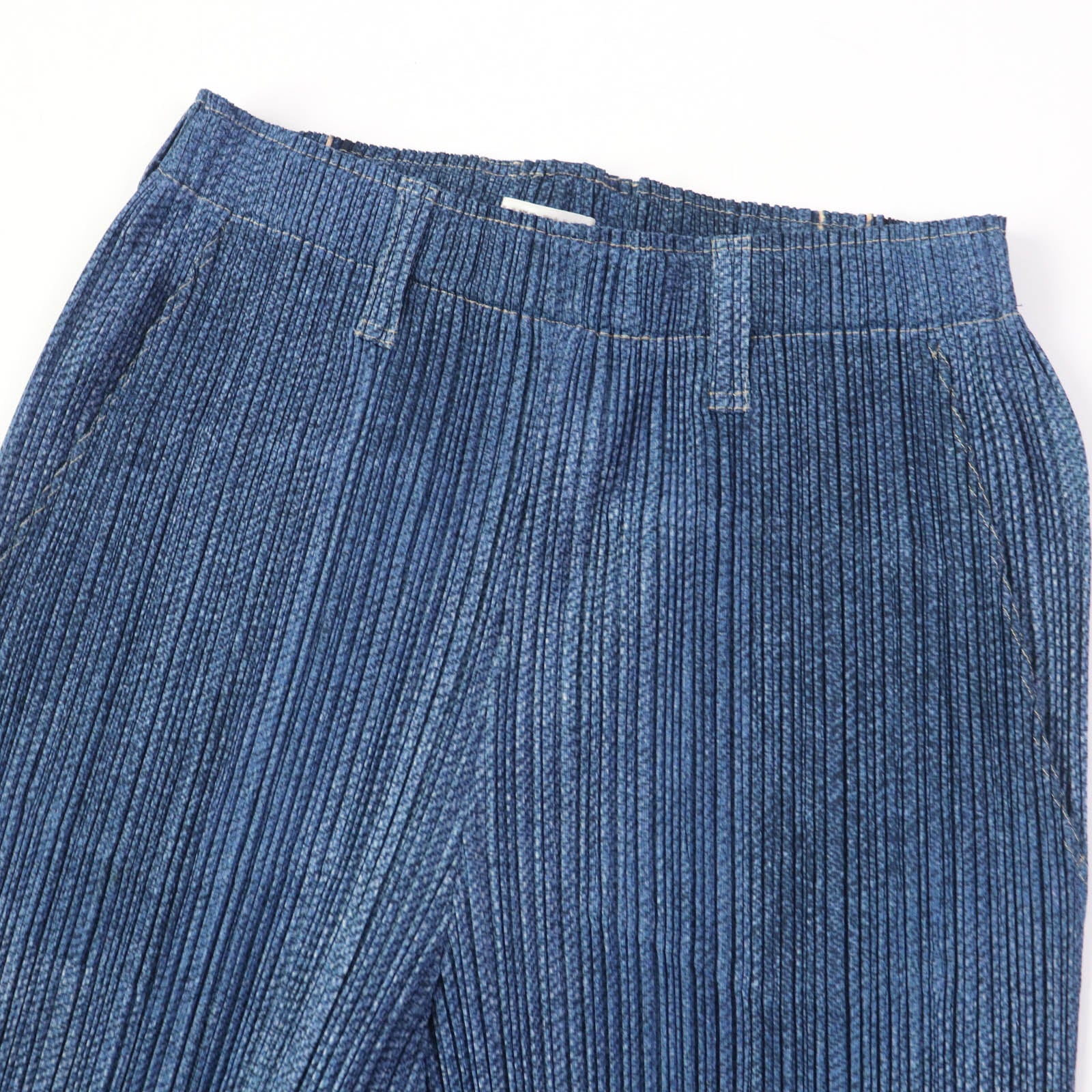 PLEATS PLEASE Denim Wide Pants Women