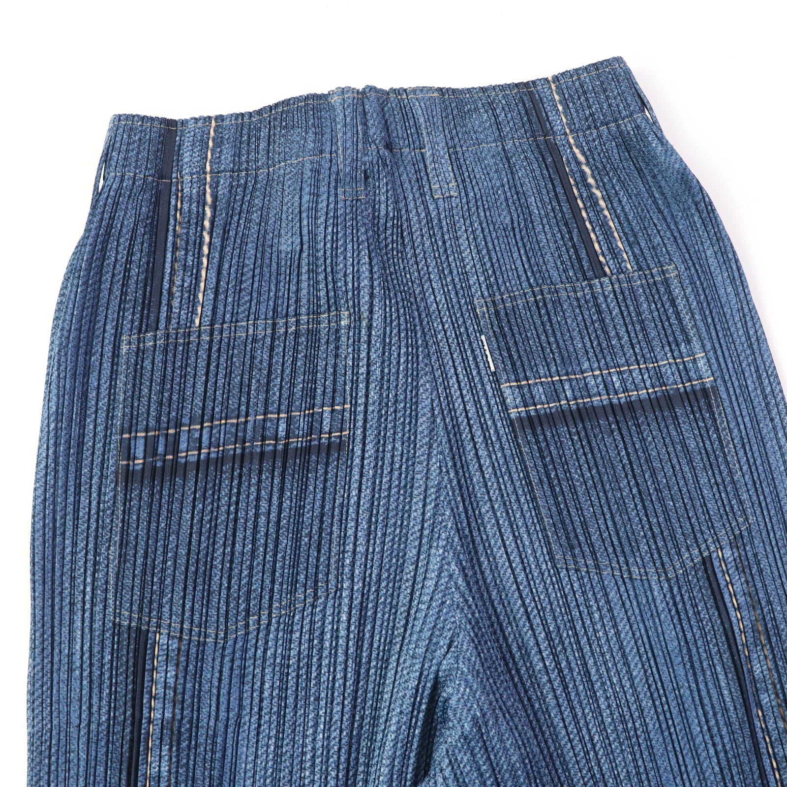 PLEATS PLEASE Denim Wide Pants Women