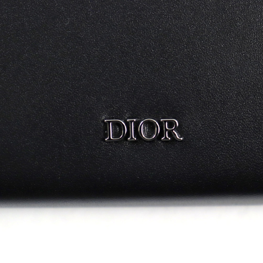 Dior Leather Card Case Coin Pocket Black