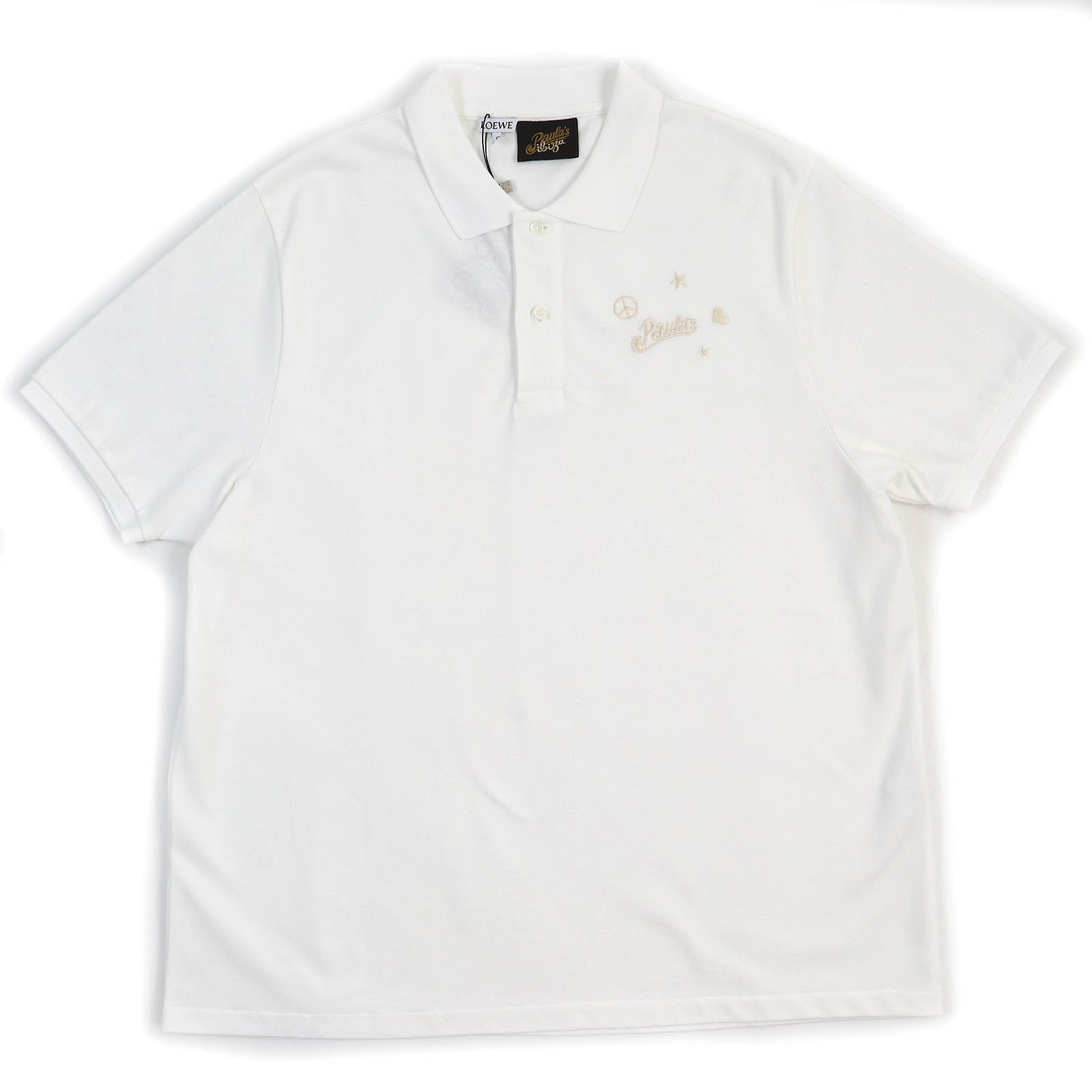 LOEWE Paula's Ibiza Cotton Polo Shirt White L