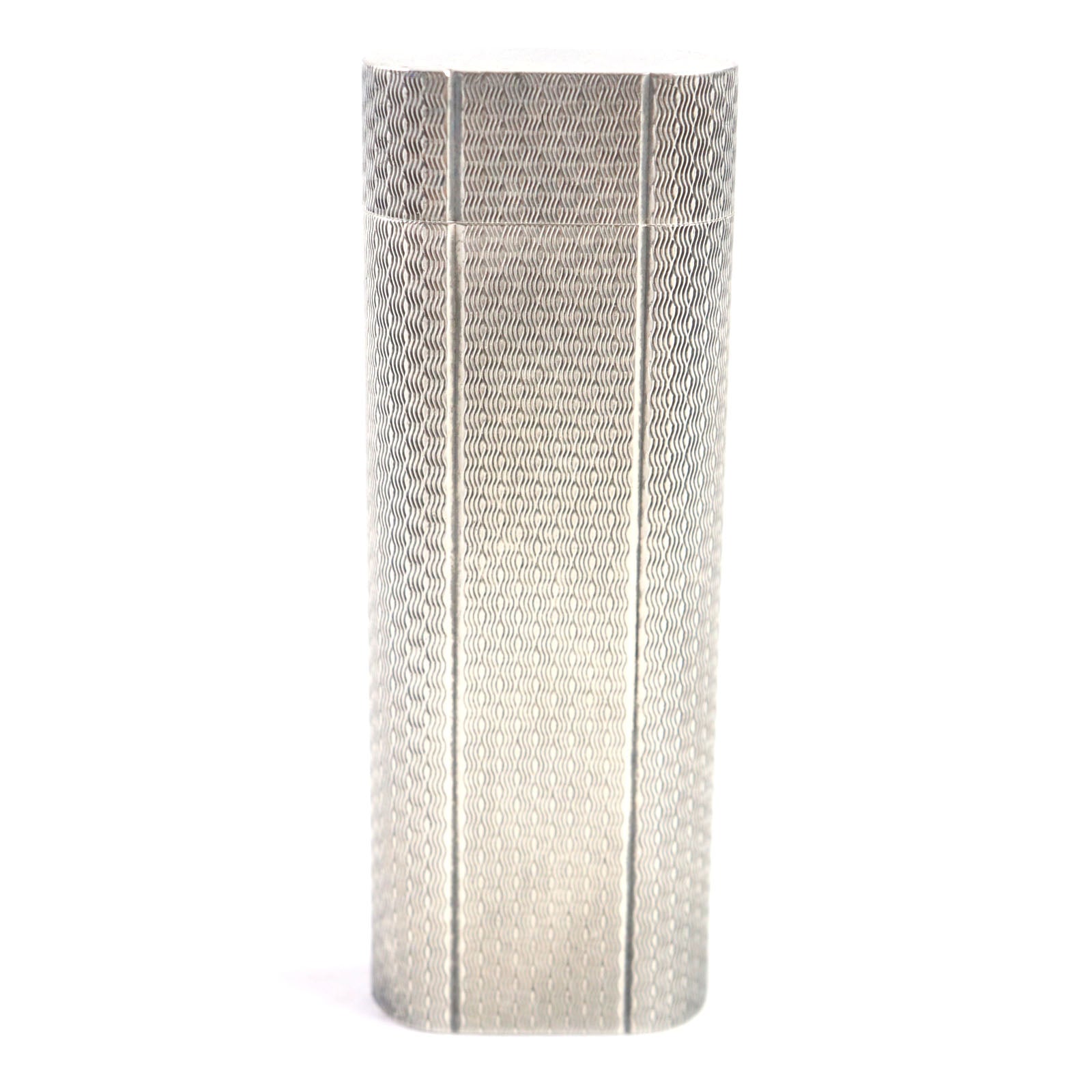 Cartier Silver Oval Pattern Gas Lighter