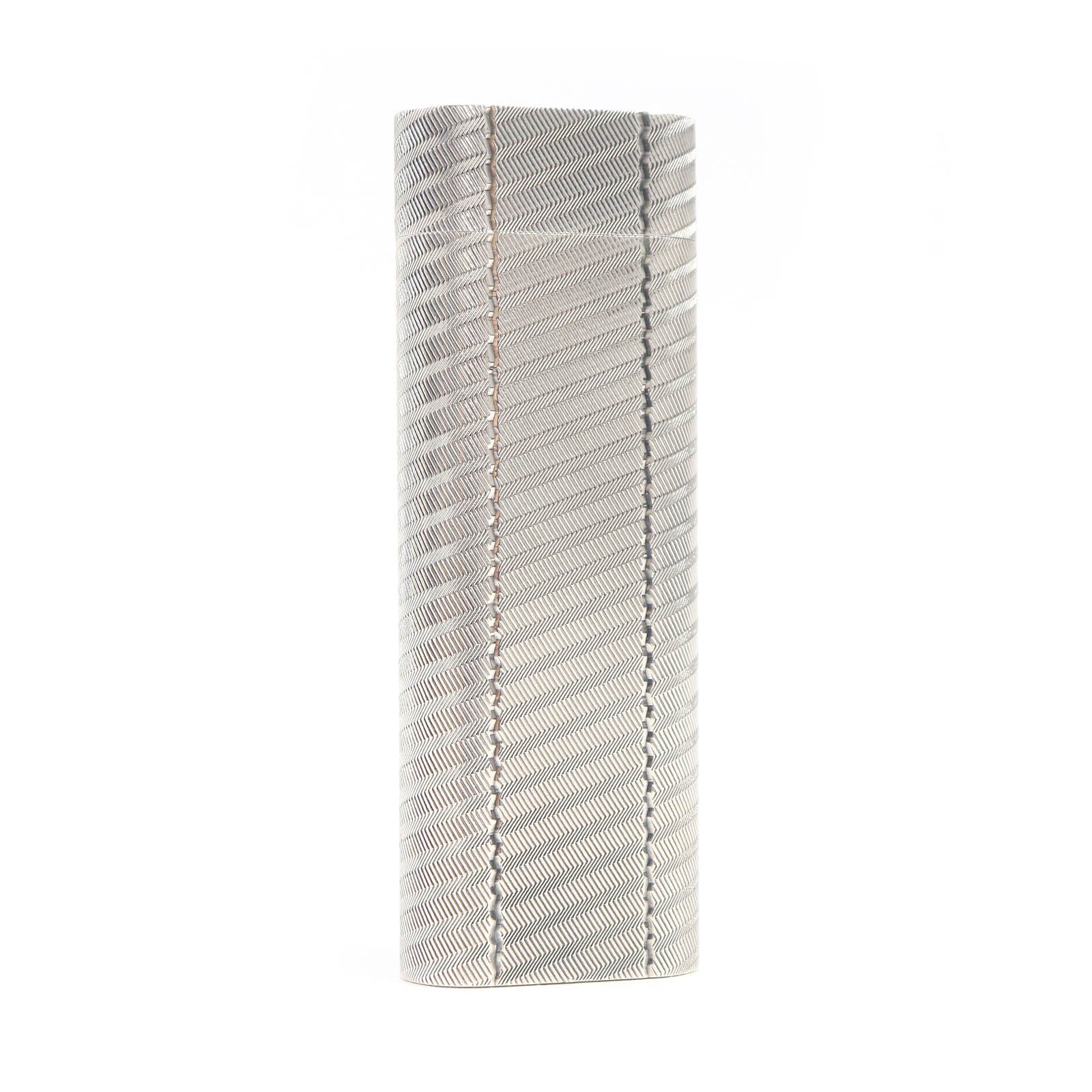 Cartier Silver Oval Roller Gas Lighter