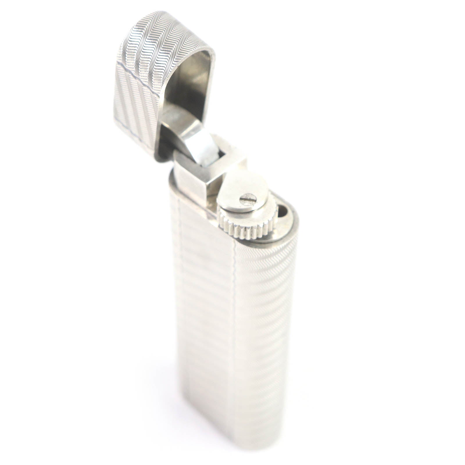 Cartier Silver Oval Roller Gas Lighter