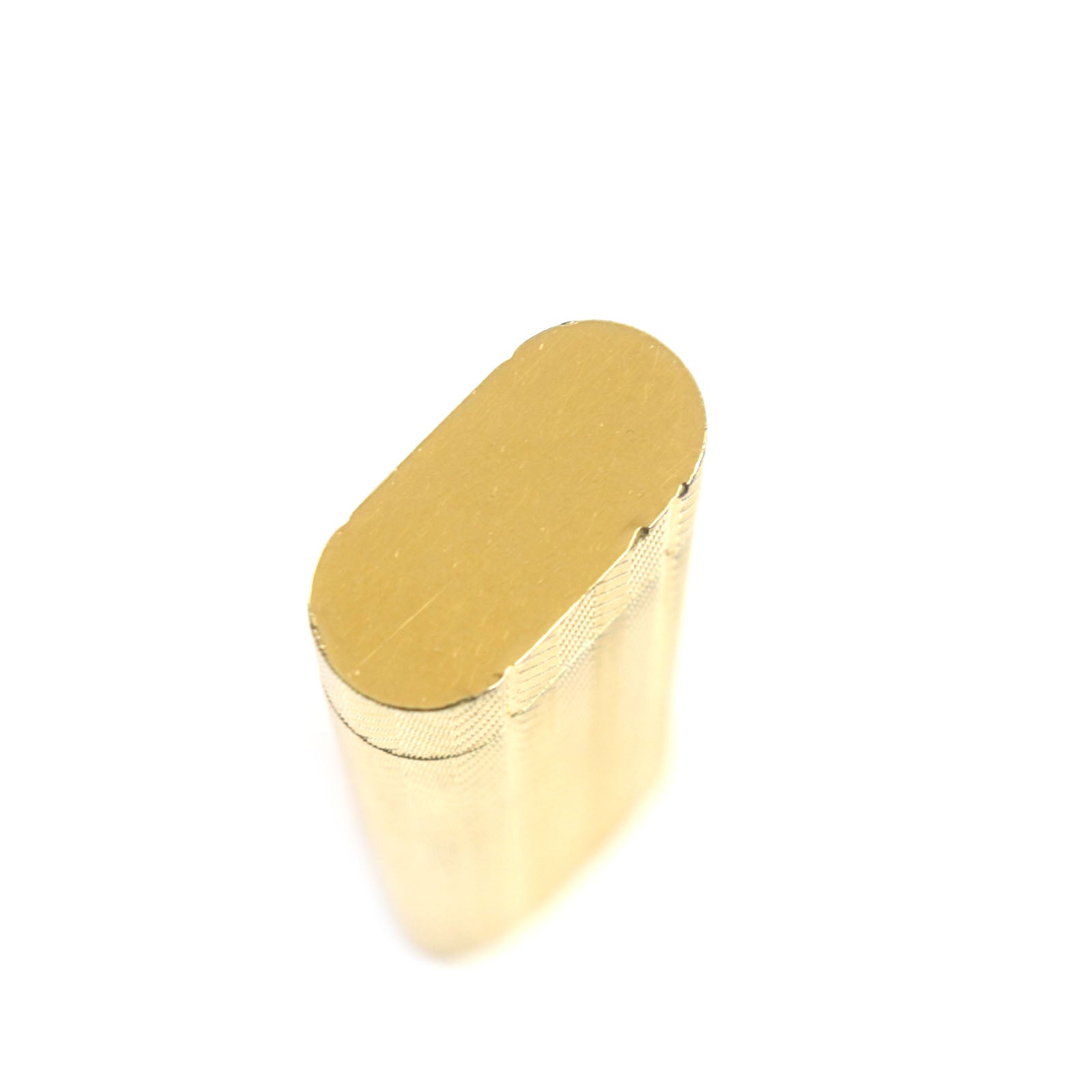 Cartier Oval Herringbone Gas Lighter Gold