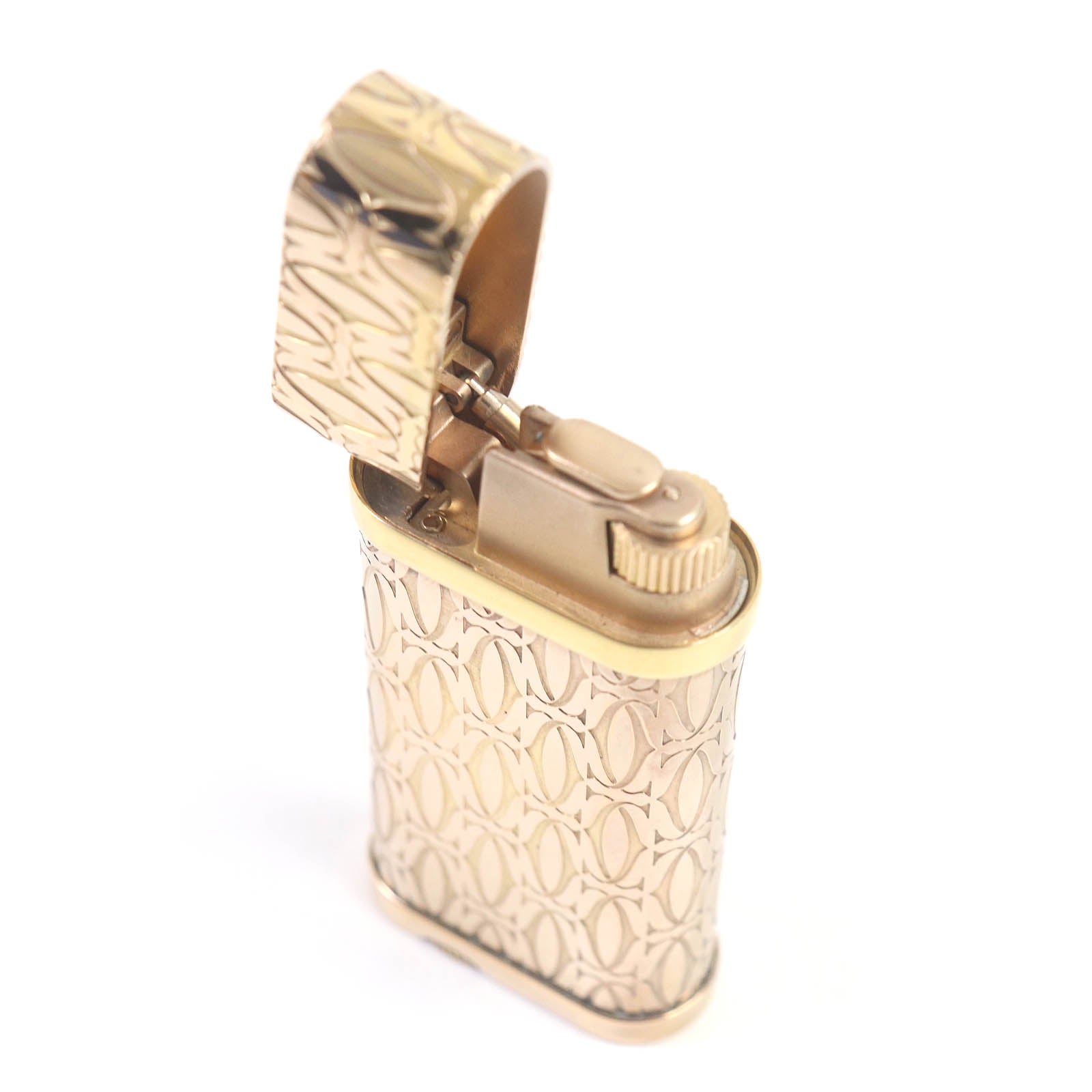 Cartier Godron Happy Birthday 2C Lighter Gold