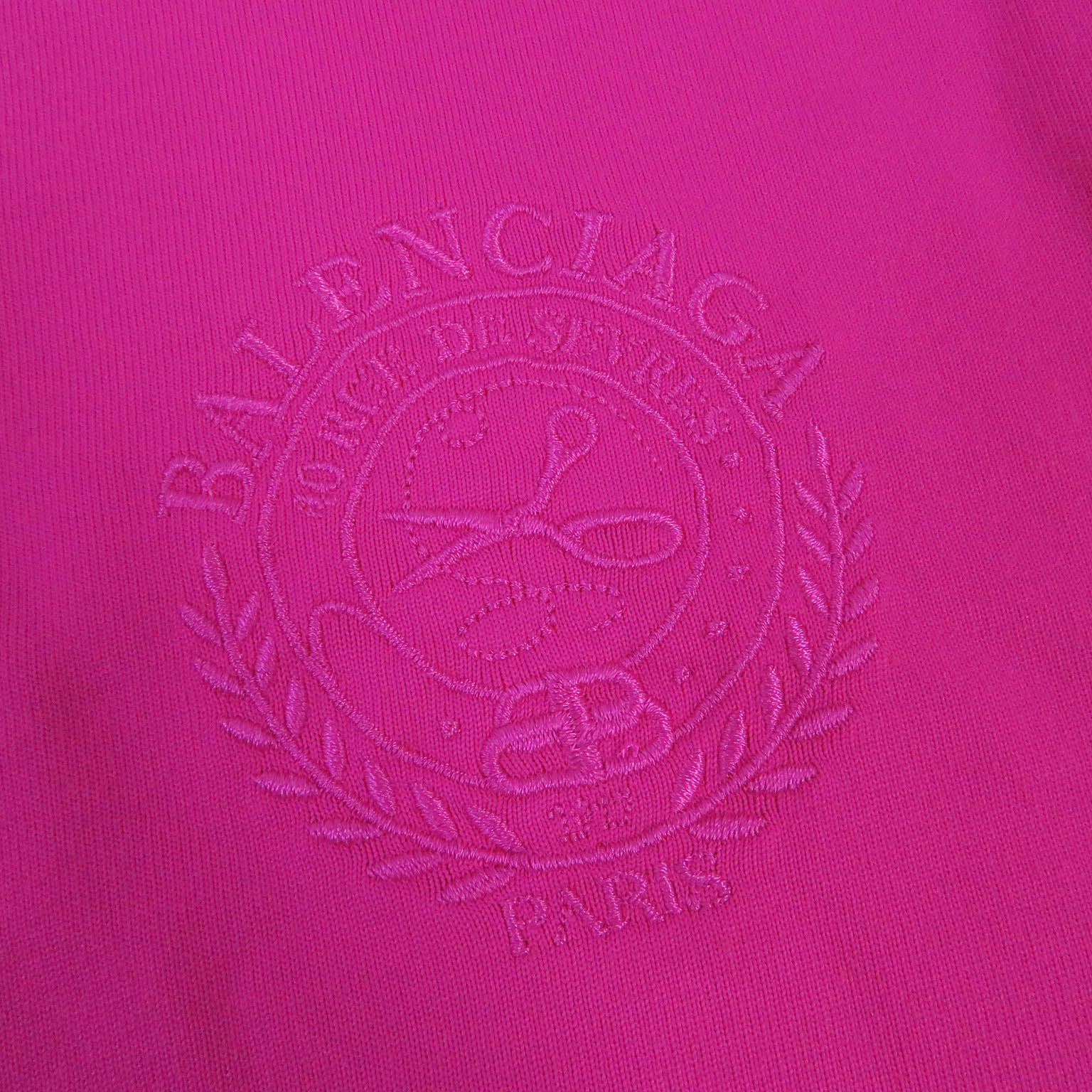 Balenciaga Logo Crew Neck T-Shirt Pink S