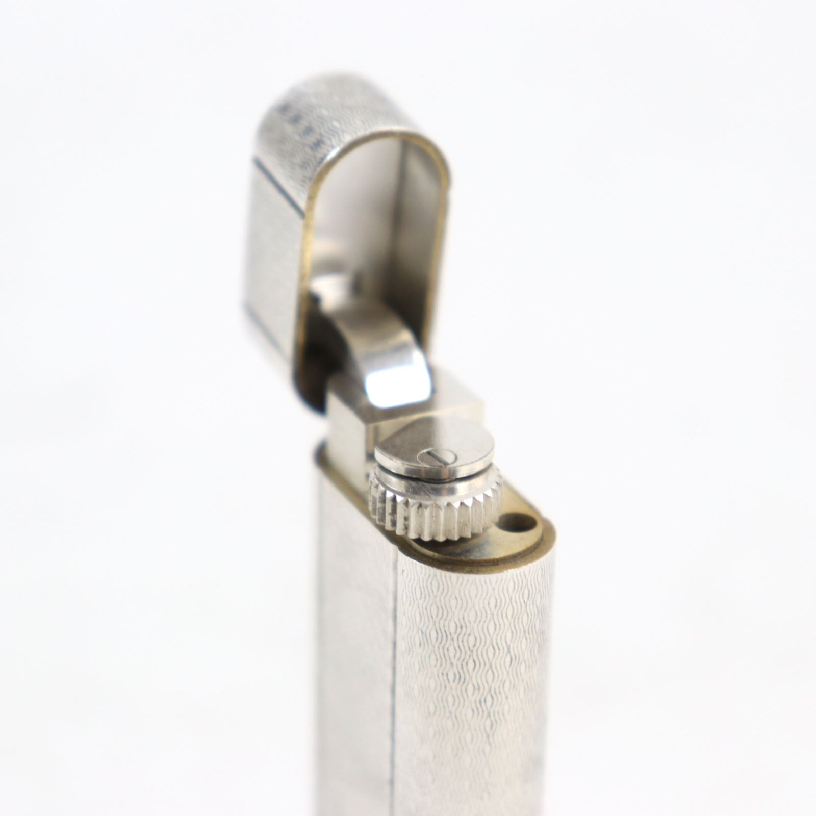 Cartier Oval Roller Lighter Silver Antique